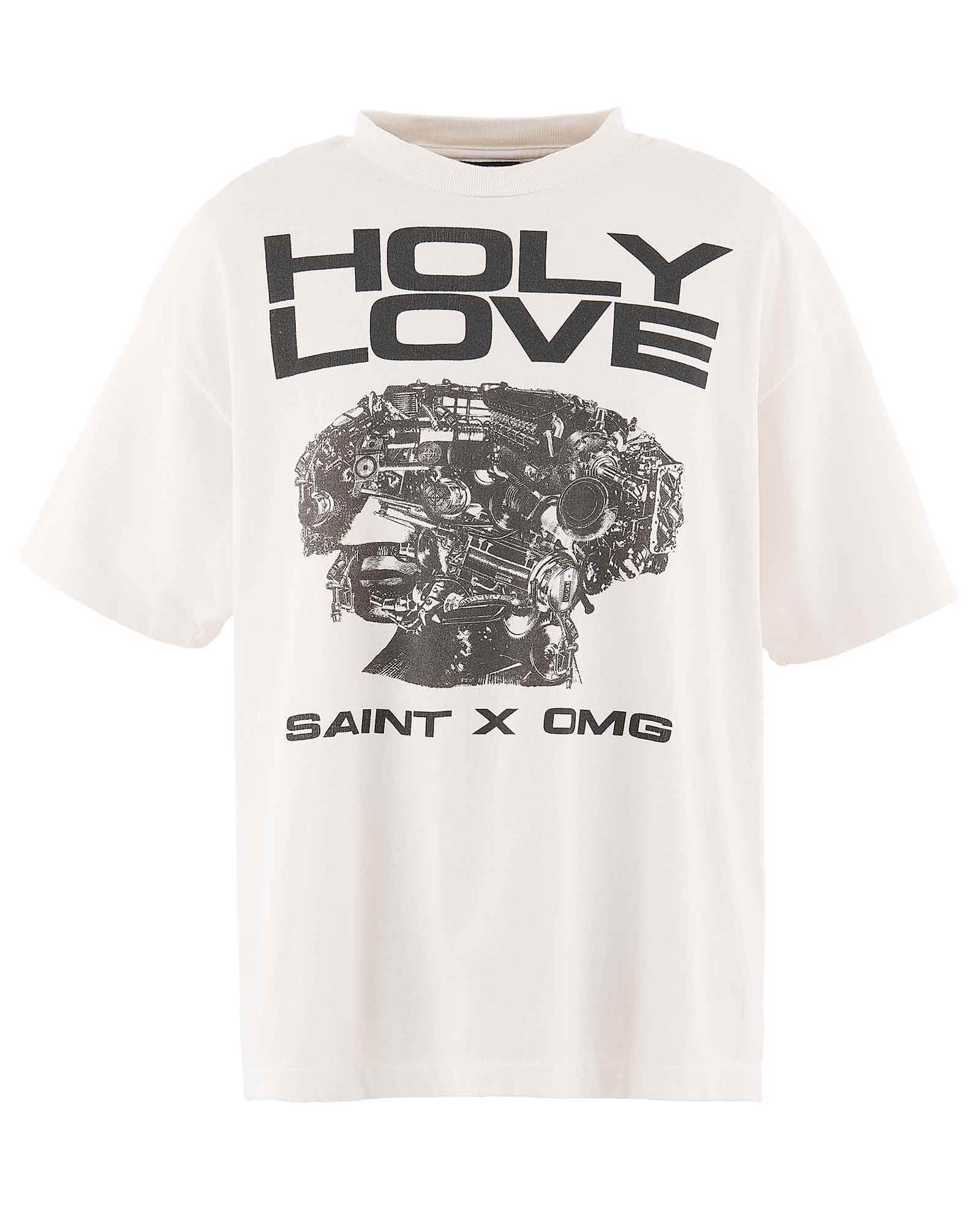 KK_SS T-SHIRT/HOLY LOVE / WHITE
