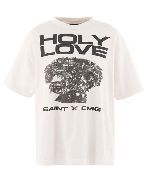 SAINT M×××××× (セントマイケル) SS26 KK_SS T-SHIRT/HOLY LOVE/WHITE