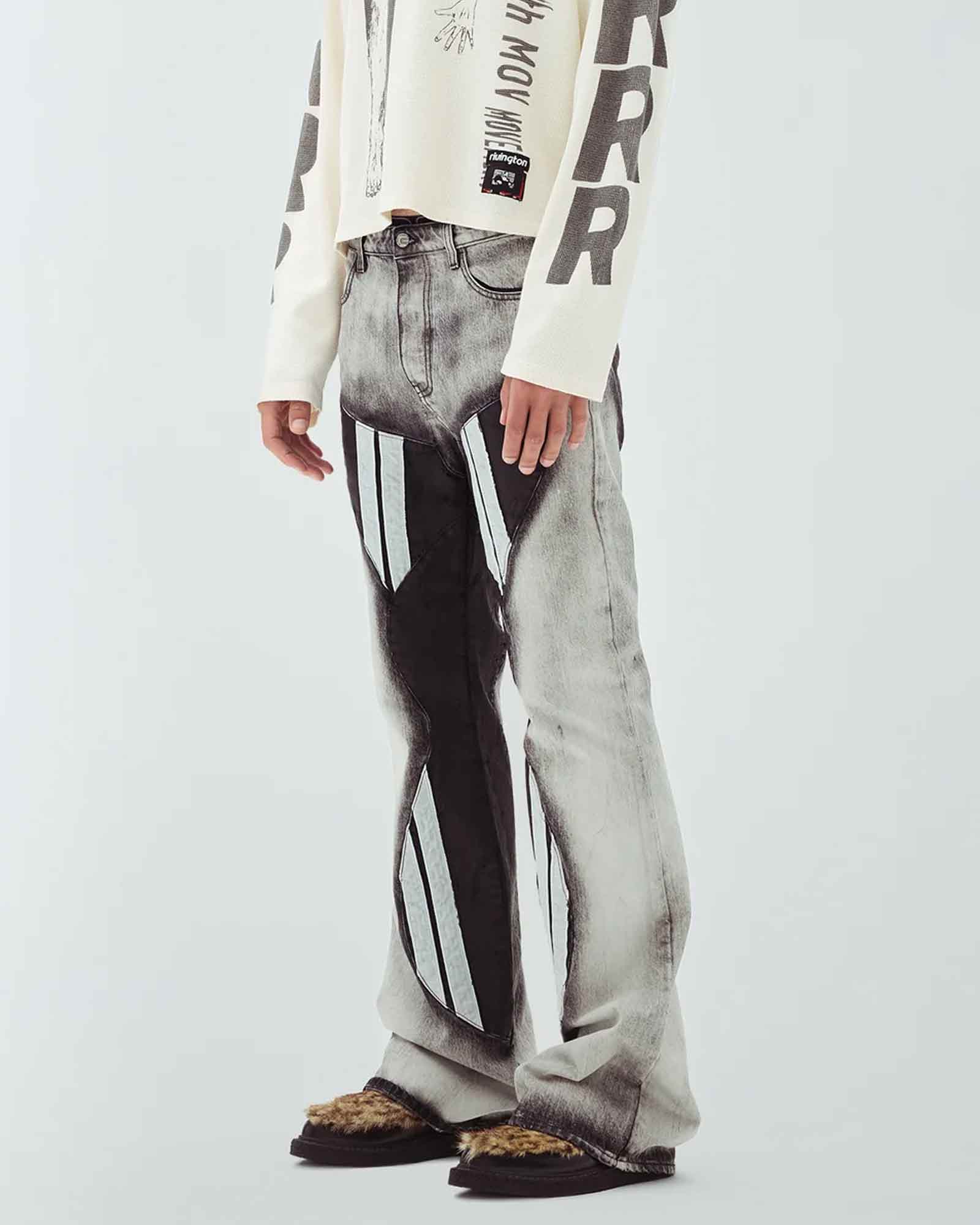RRR123・里文顿 罗伊 李维斯 -  PNEUMA PANTS / BLACK/WHITE