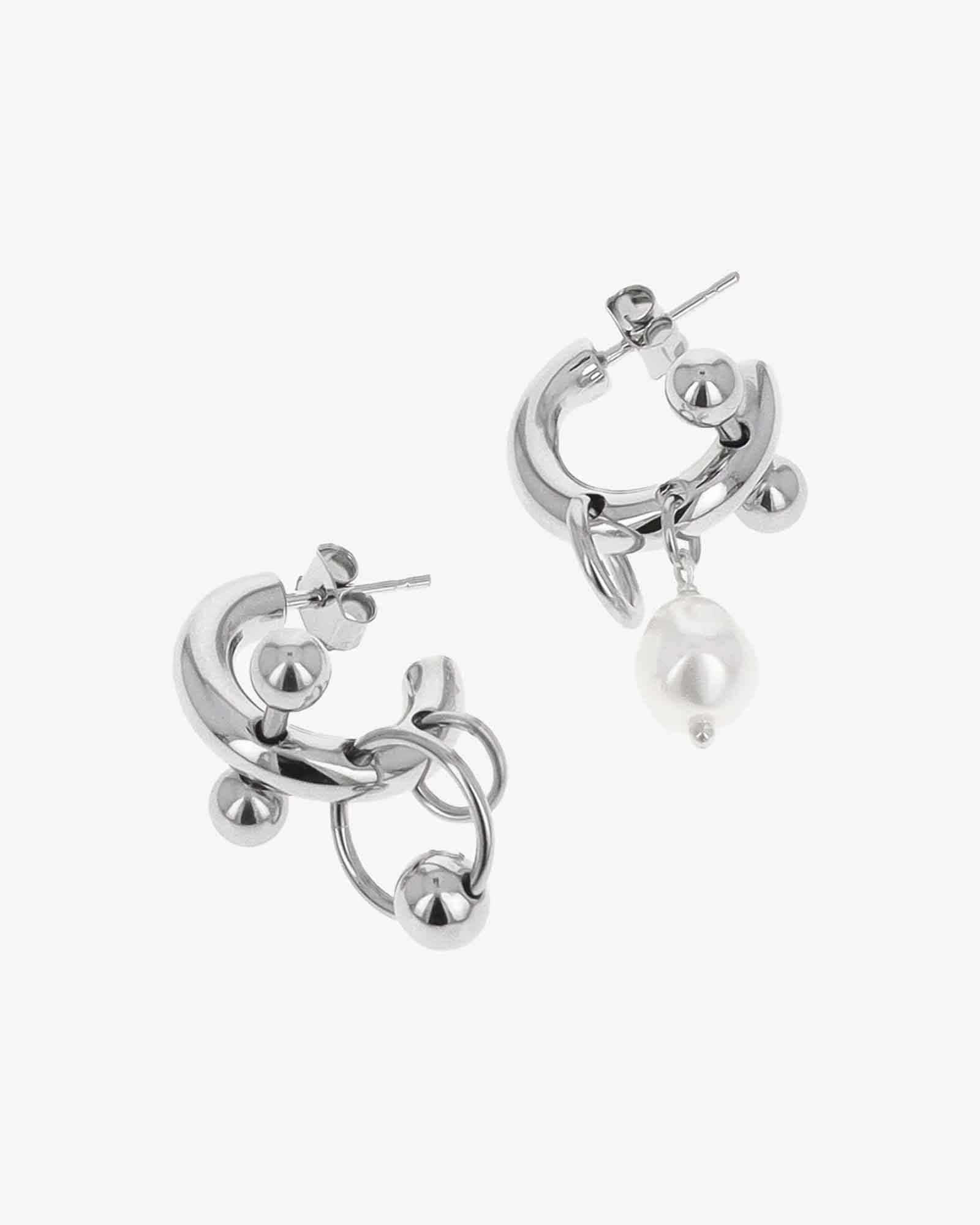 JUSTINE CLENQUET・ジュスティーヌ・クランケ - イヤリング・ピアス LISA EARRINGS / PALLADIUM