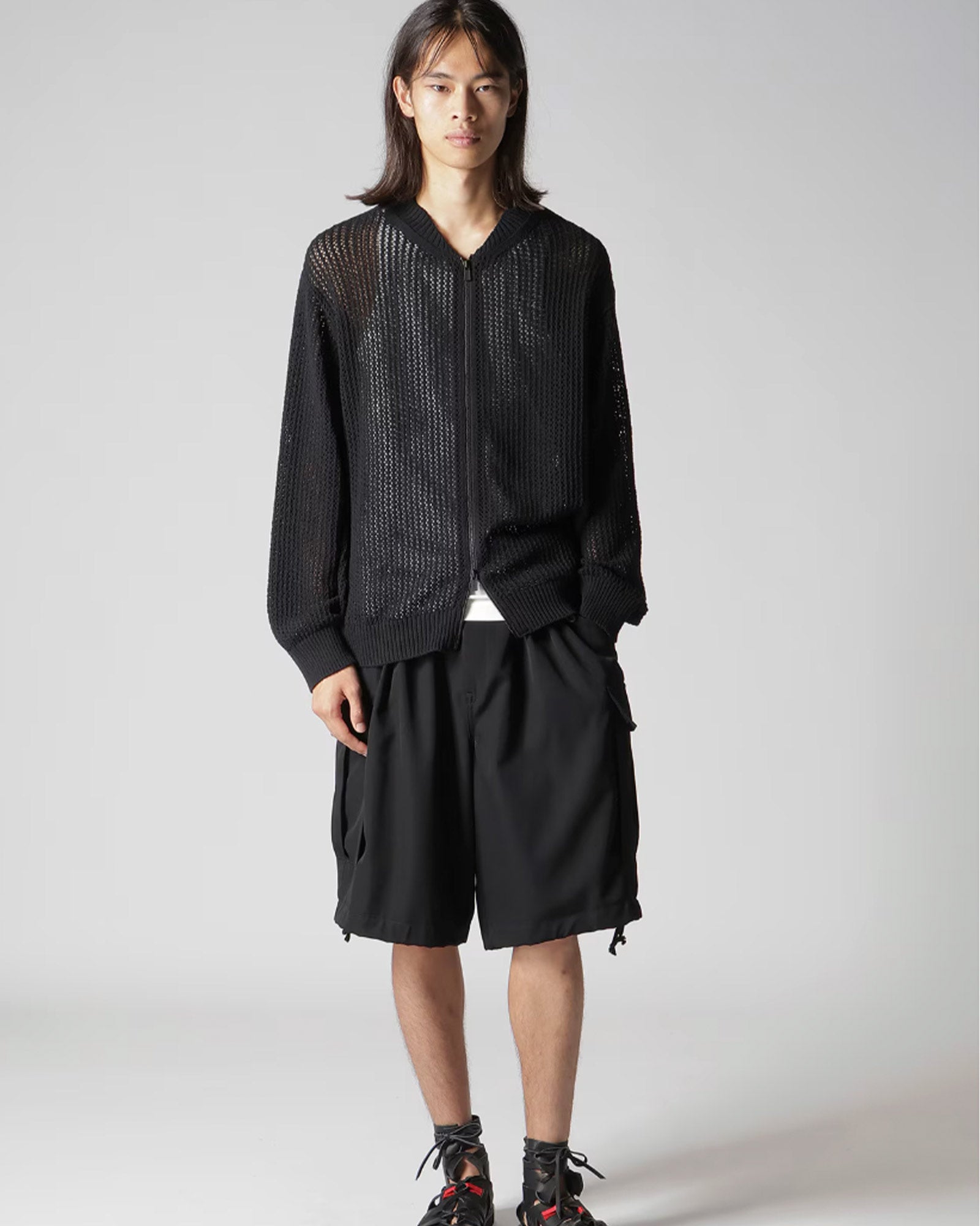 Yohji Yamamoto (ヨウジ ヤマモト) 26SS ZIPブルゾン 7G 1PLY OPENWORK