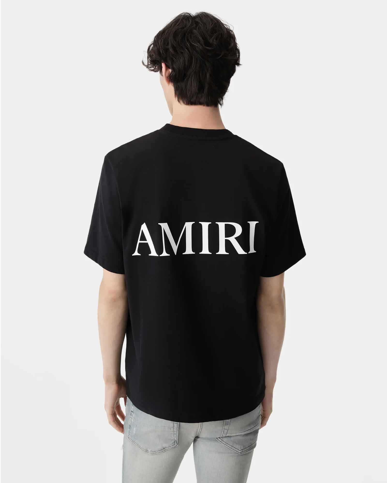 AMIRI ブラック Tシャツ AMIRI（アミリ） ブラック半袖Tシャツ メンズ イタリア正規品