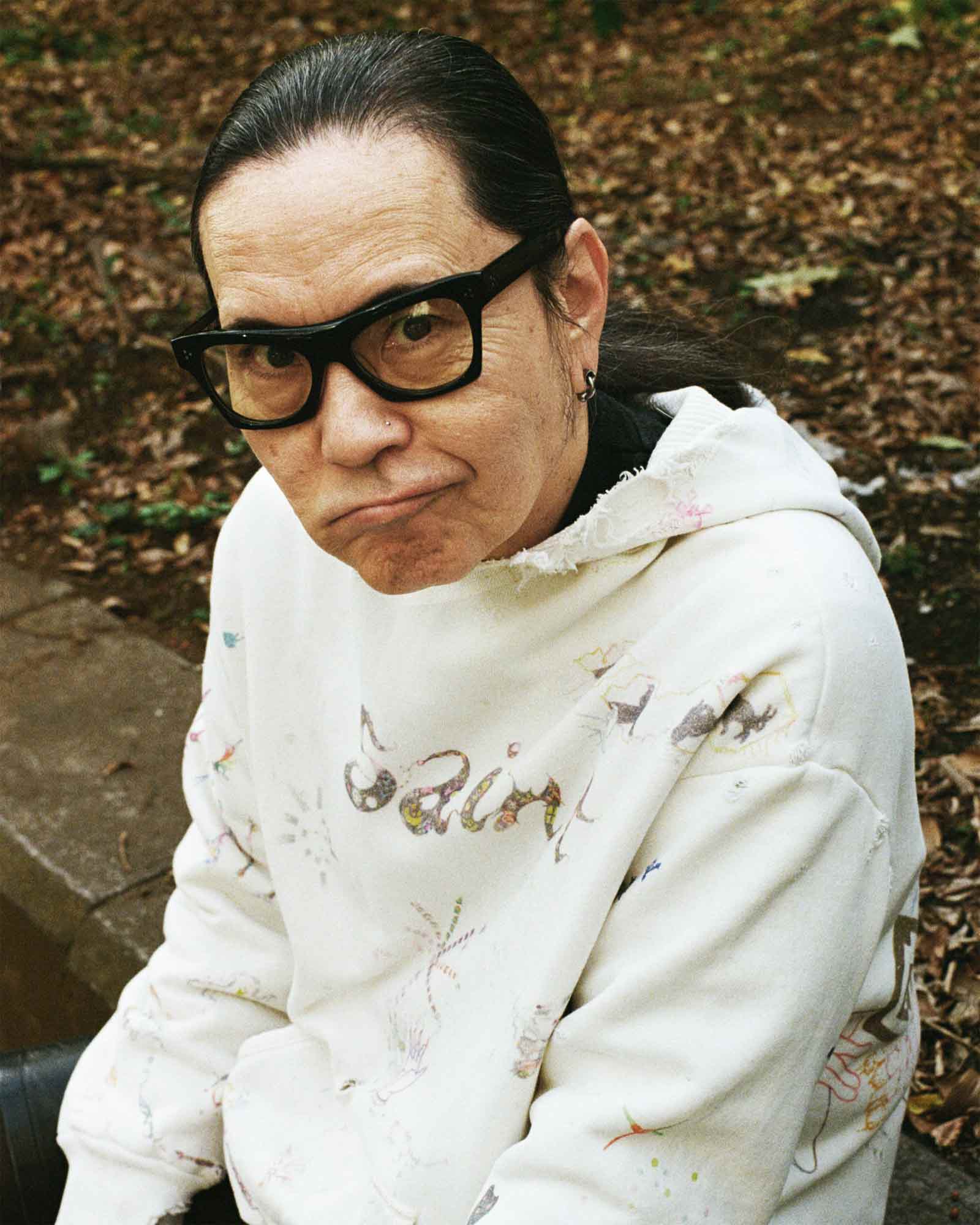 ©SAINT M××××××・圣迈克尔 -  COCO_DOUBLE FACE HOODIE / WHITE