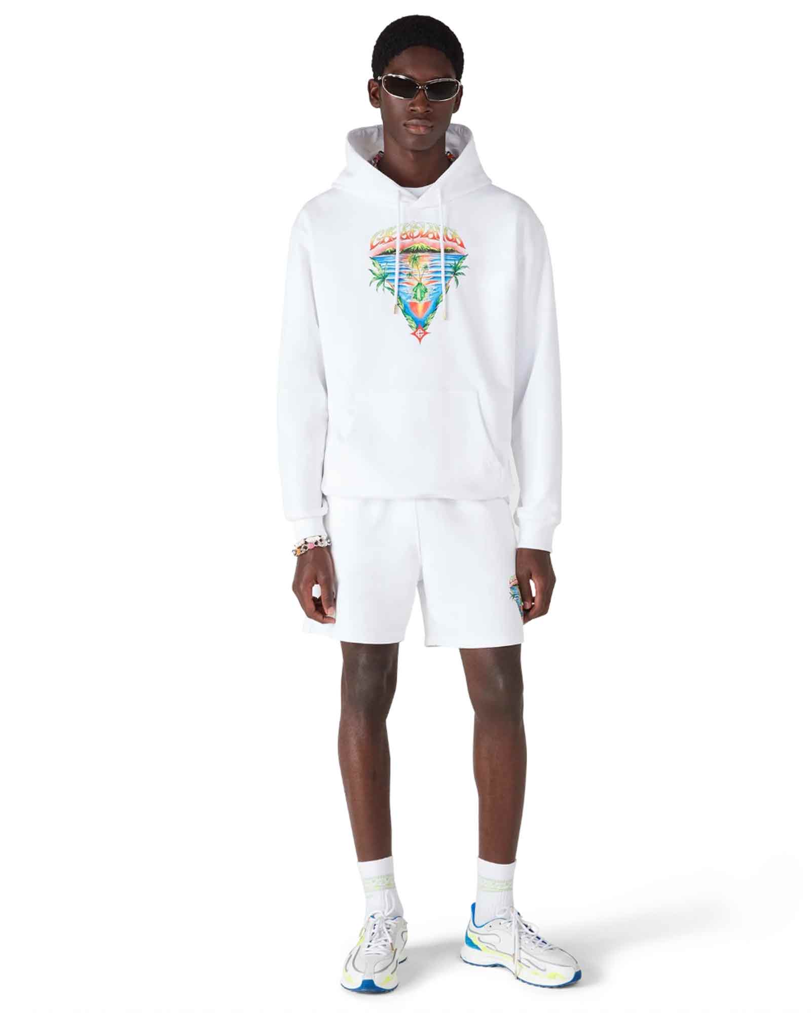 CASABLANCA・カサブランカ - パーカー・フーディ INNOCENCE TRIANGLE HOODIE / OFF-WHITE LOOPBACK