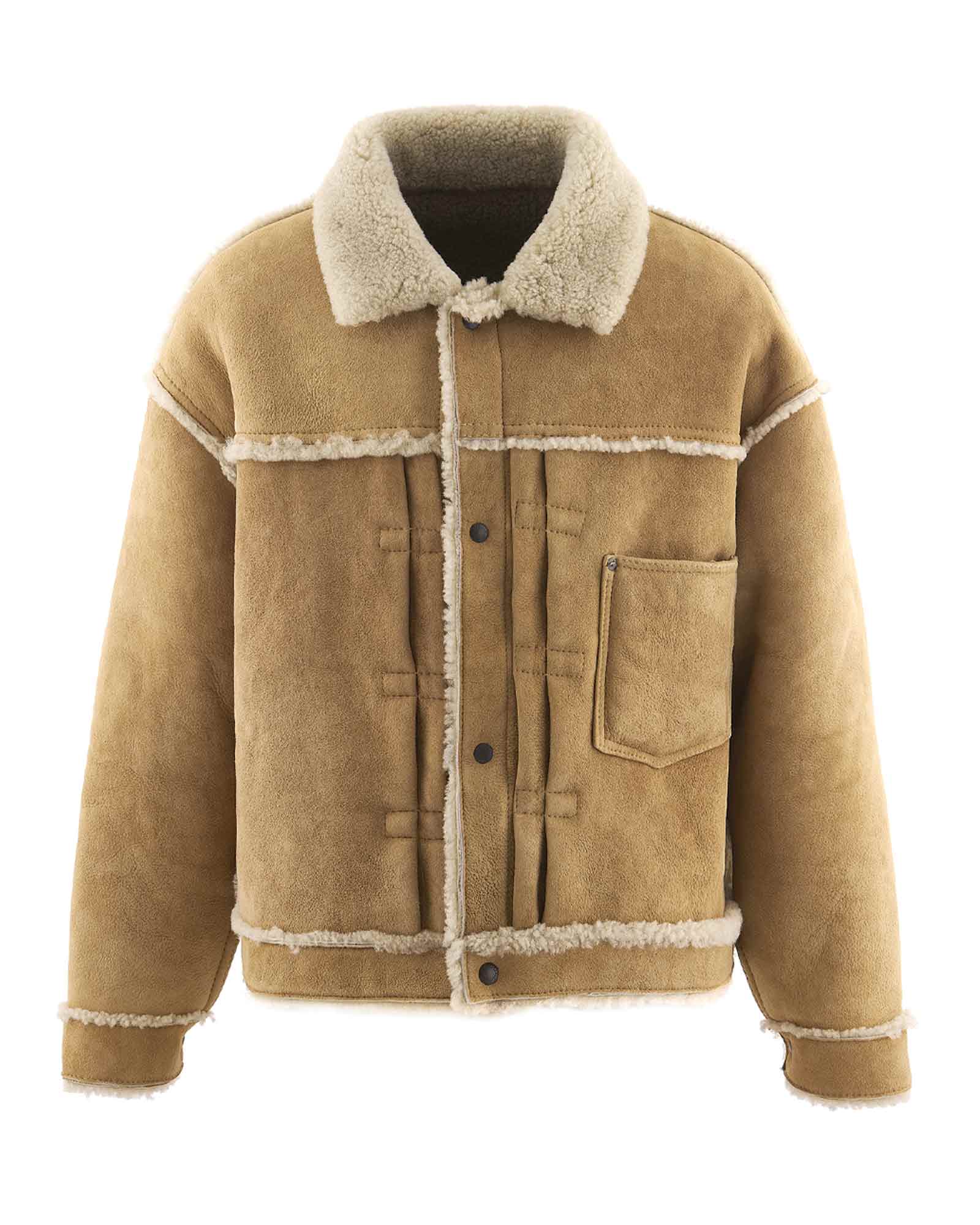 BB_MOUTON JACKET/MOUTON / BEIGE