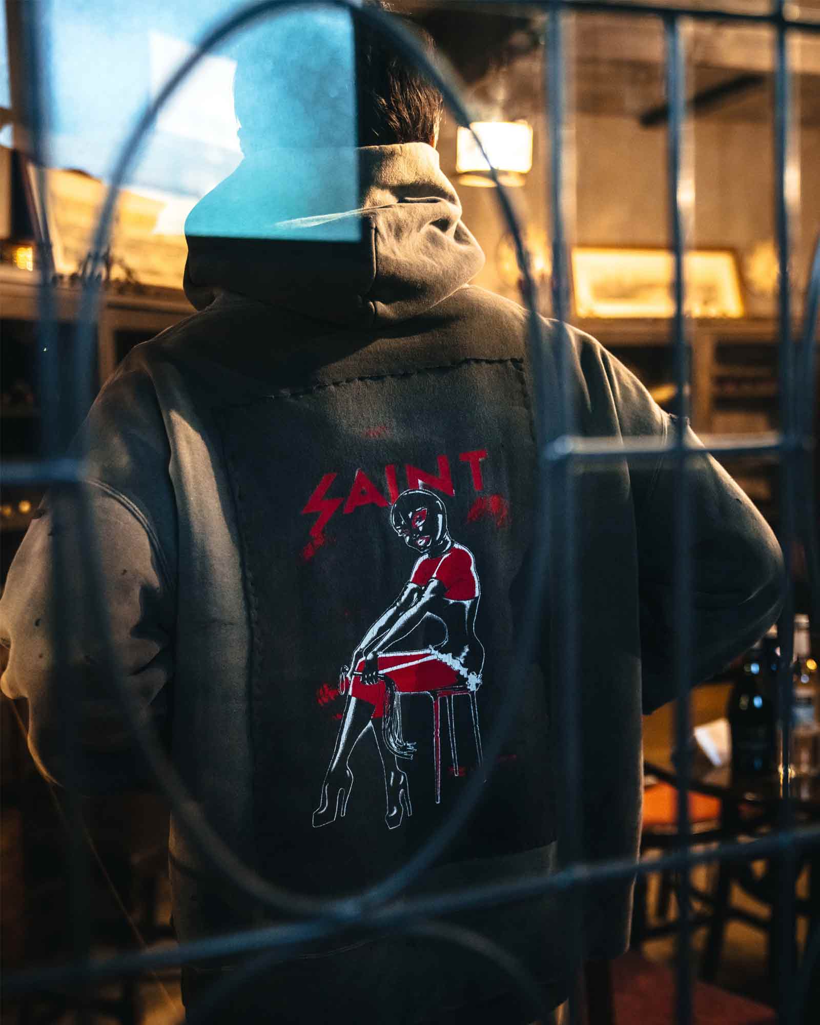 ©SAINT M××××××・セントマイケル - パーカー・フーディ HOODIE/SAINT CELEBRATION / BLACK