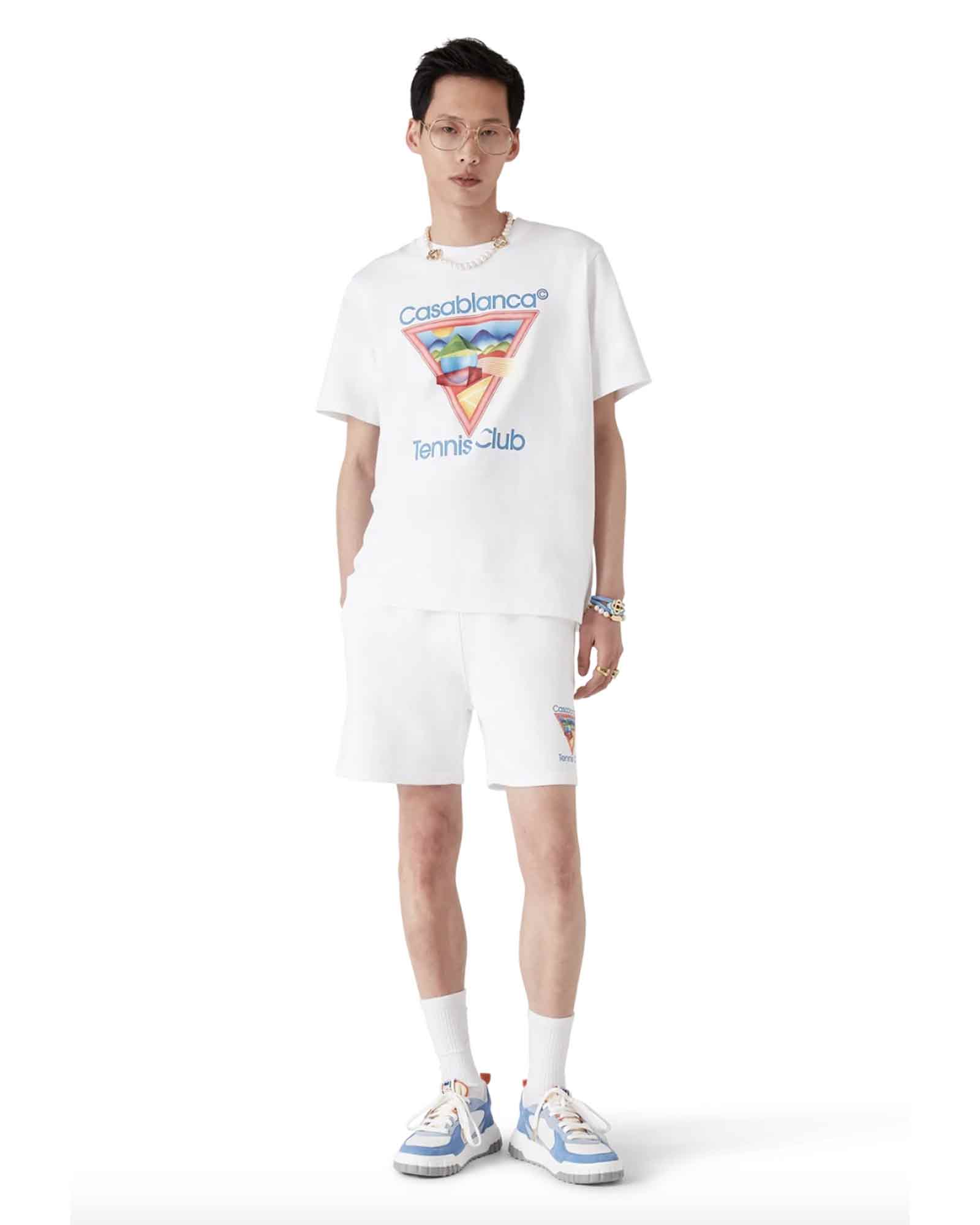 CASABLANCA・カサブランカ - Tシャツ・カットソー TENNIS CLUB ICON PRINTED T-SHIRT / WHITE