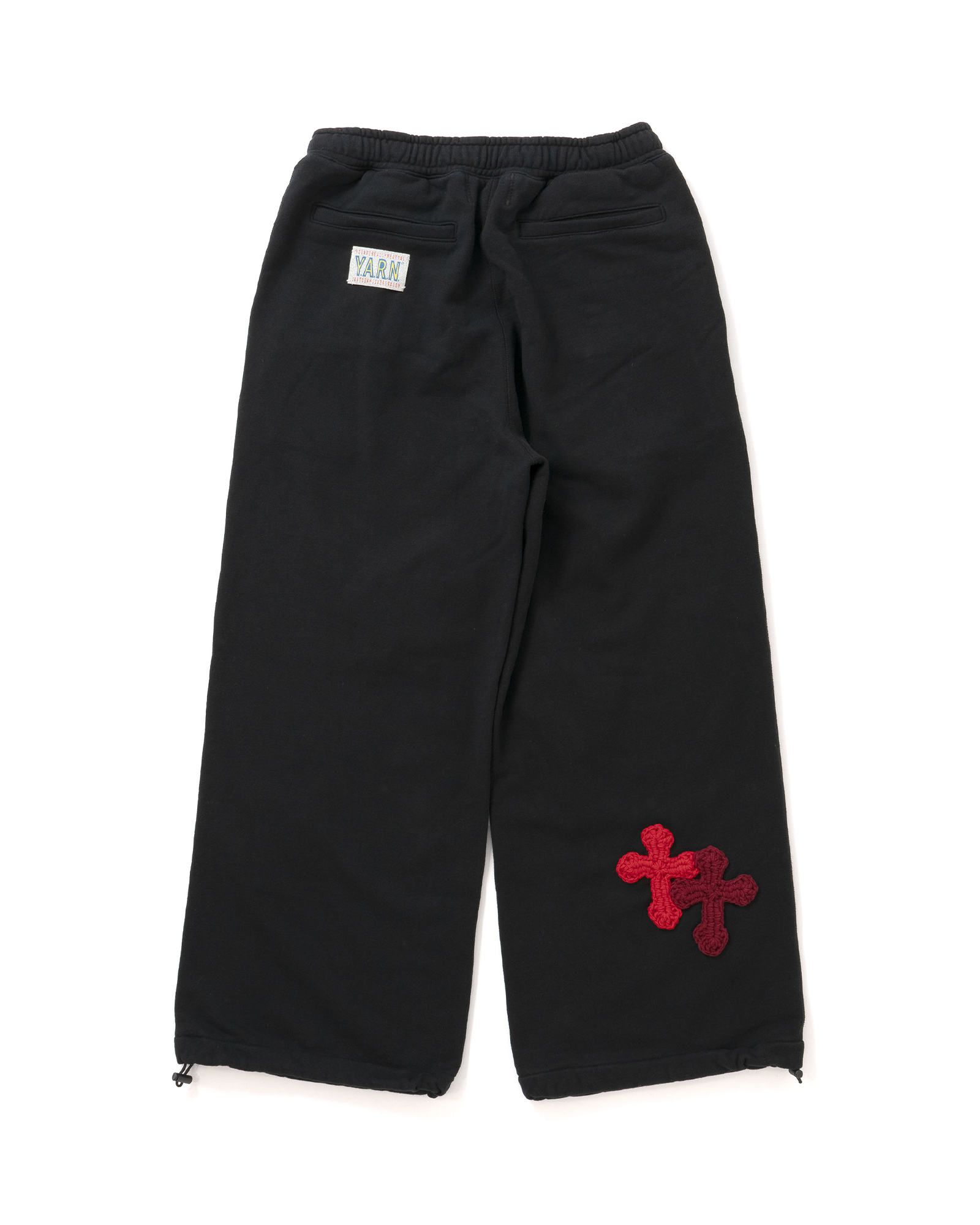 Perfectribs・パーフェクトリブズ - スウェットパンツ Y.A.R.N. × PERFECTRIBS NEW SUPER WIDE WEAT PANTS-5(L) / BLACK