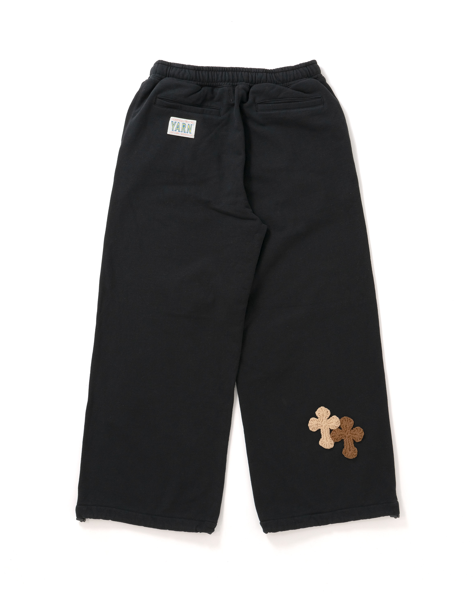 Perfectribs・パーフェクトリブズ - スウェットパンツ Y.A.R.N. × PERFECTRIBS NEW SUPER WIDE WEAT PANTS-4(L) / BLACK