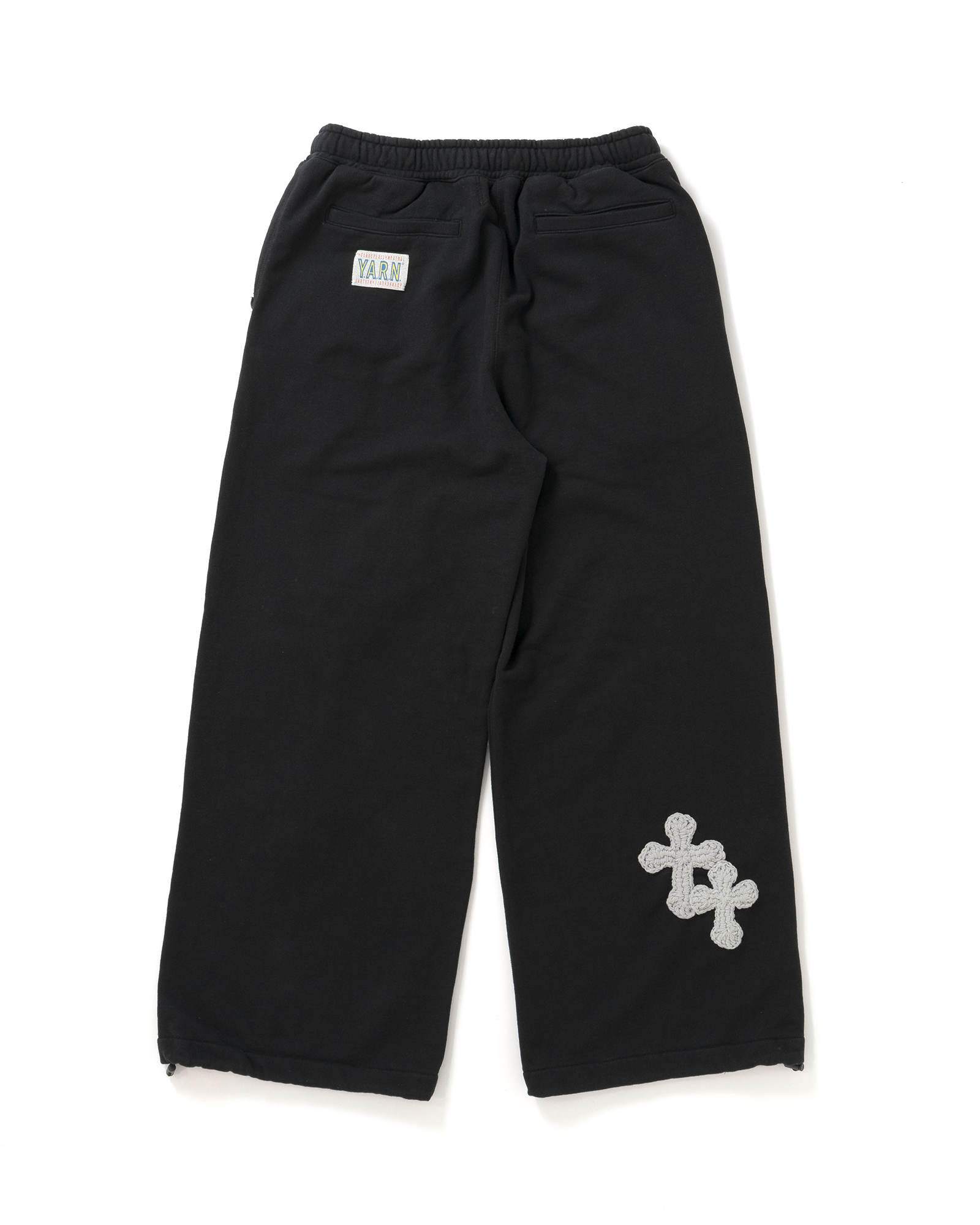 Perfectribs・パーフェクトリブズ - スウェットパンツ Y.A.R.N. × PERFECTRIBS NEW SUPER WIDE WEAT PANTS-2(M) / BLACK
