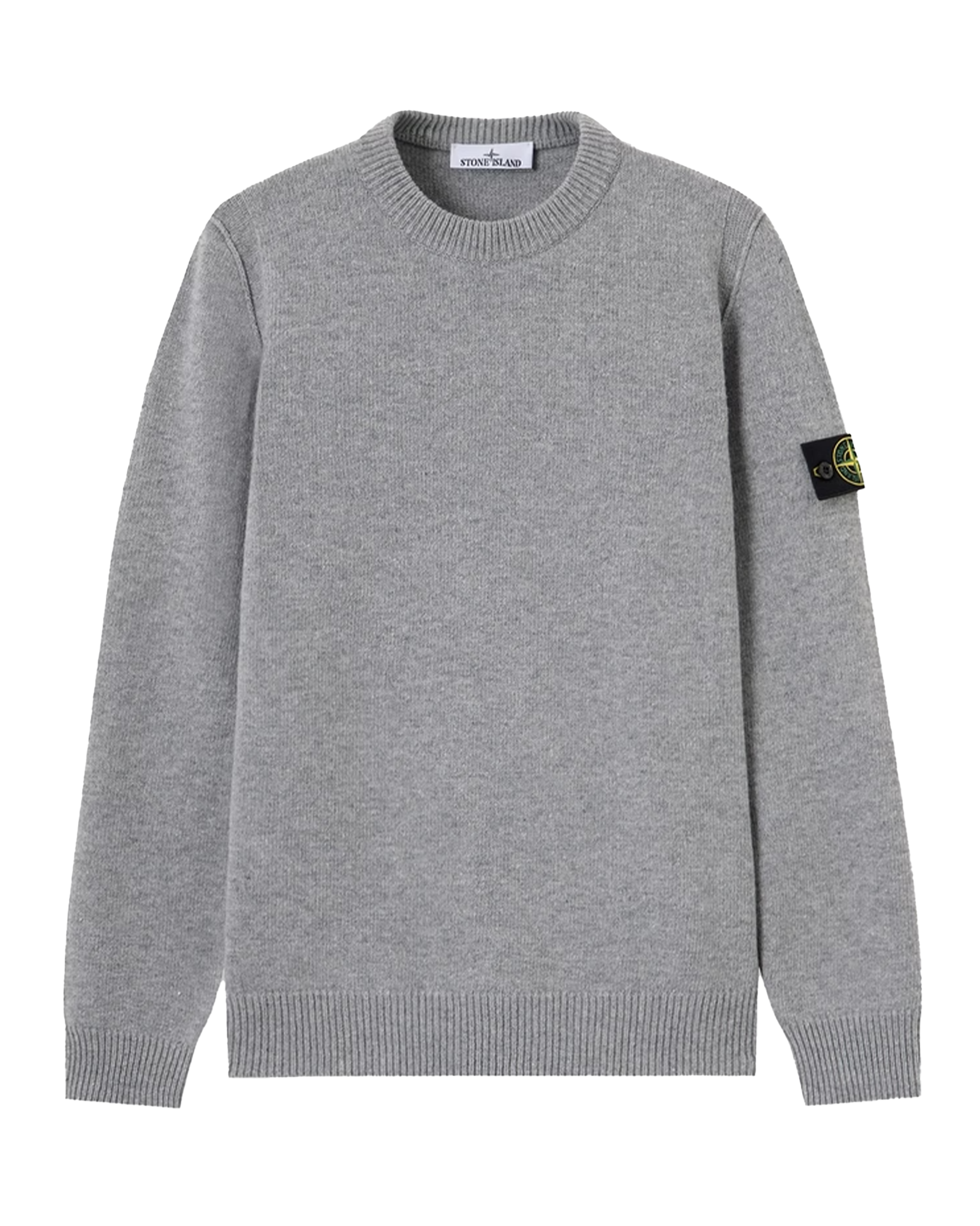 STONE ISLAND・ストーンアイランド - ニット・セーター "LAMBSWOOL 26AW-5100072" / GREY MELANGE