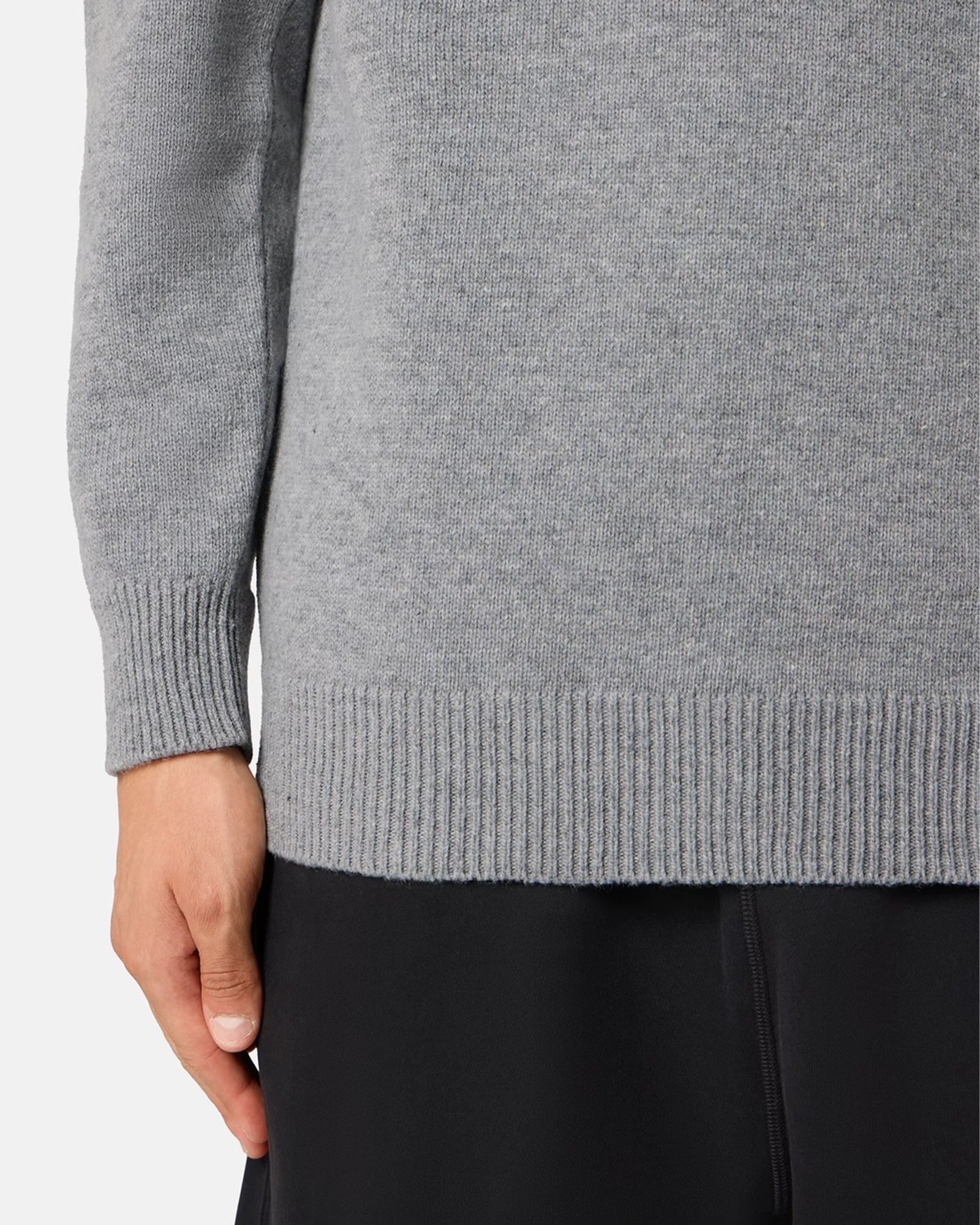 STONE ISLAND・ストーンアイランド - ニット・セーター "LAMBSWOOL 26AW-5100072" / GREY MELANGE