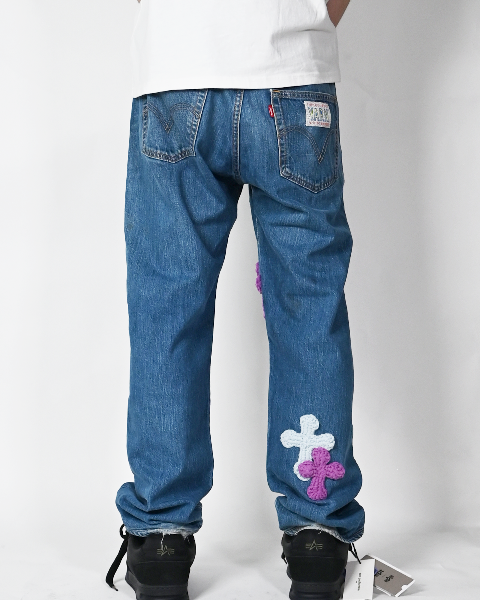 Y.A.R.N.・ヤーン - デニムパンツ Y.A.R.N. DENIM AW-4 (W34) / MULTI