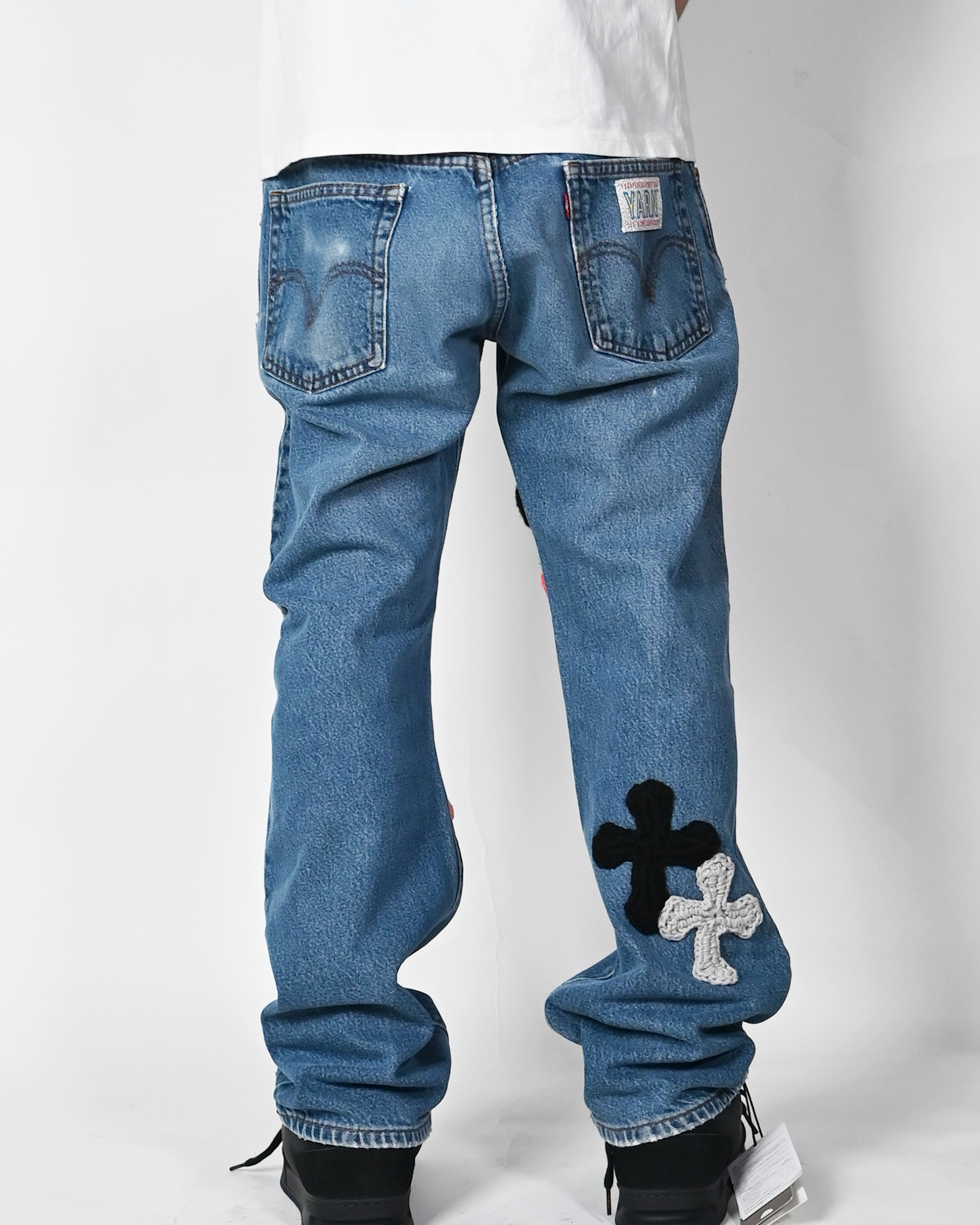 Y.A.R.N.・ヤーン - デニムパンツ Y.A.R.N. BOOT CUT DENIM AW-3 (W31) / MULTI