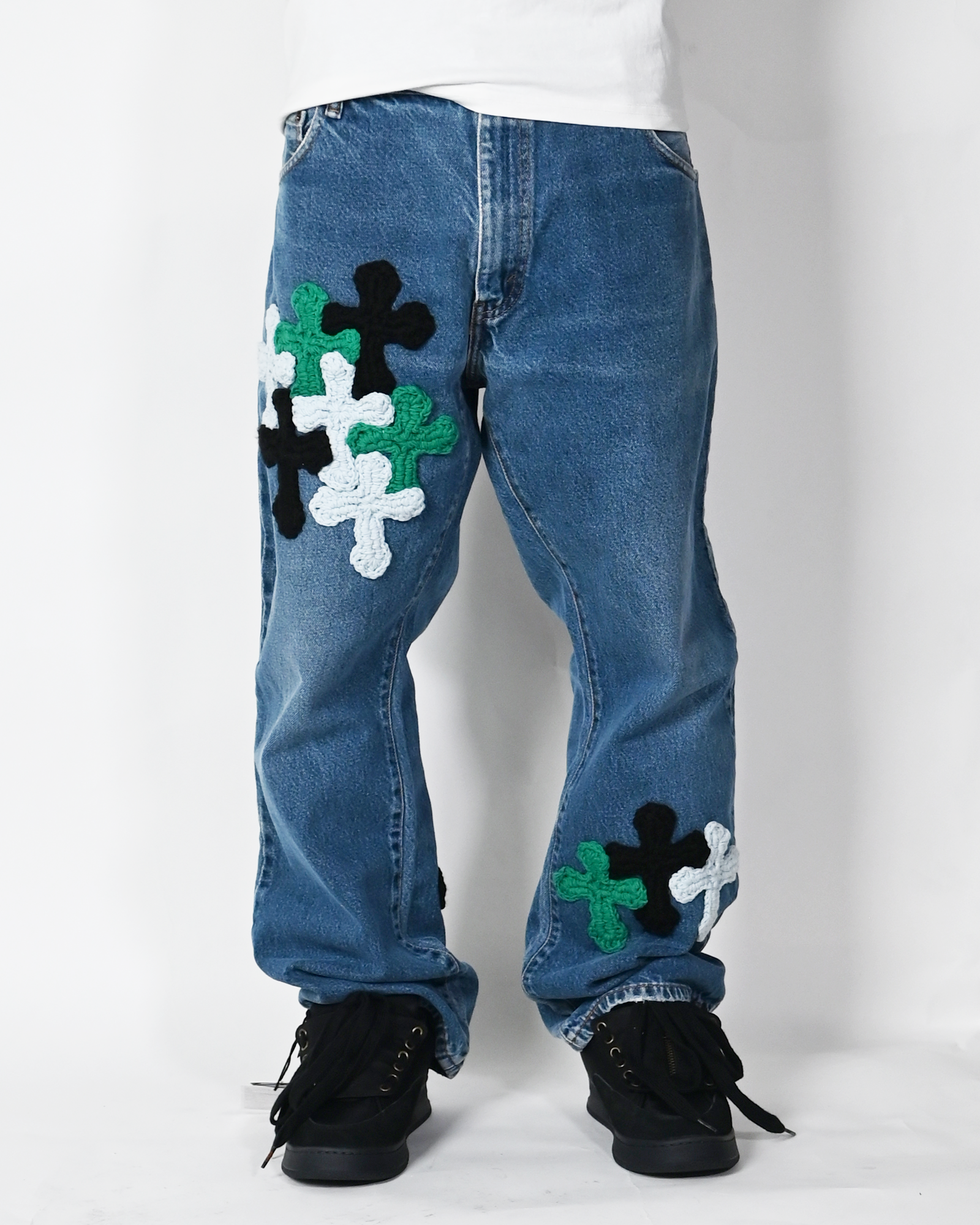 Y.A.R.N.・ヤーン - デニムパンツ Y.A.R.N. BOOT CUT DENIM AW-1 (W36)/ MULTI