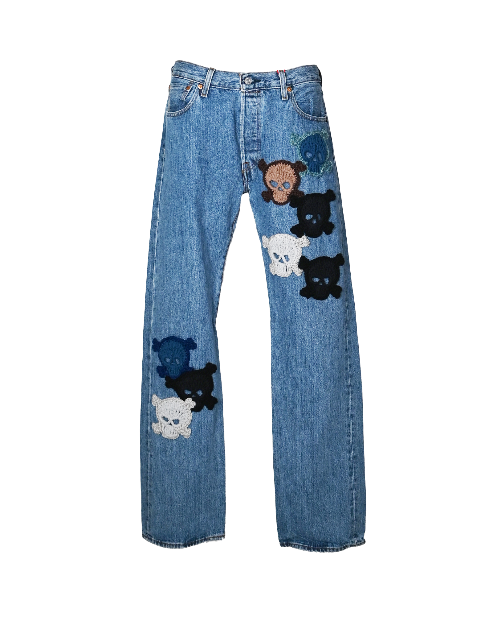 Y.A.R.N. SKULL DENIM-5 (W34) / MULTI