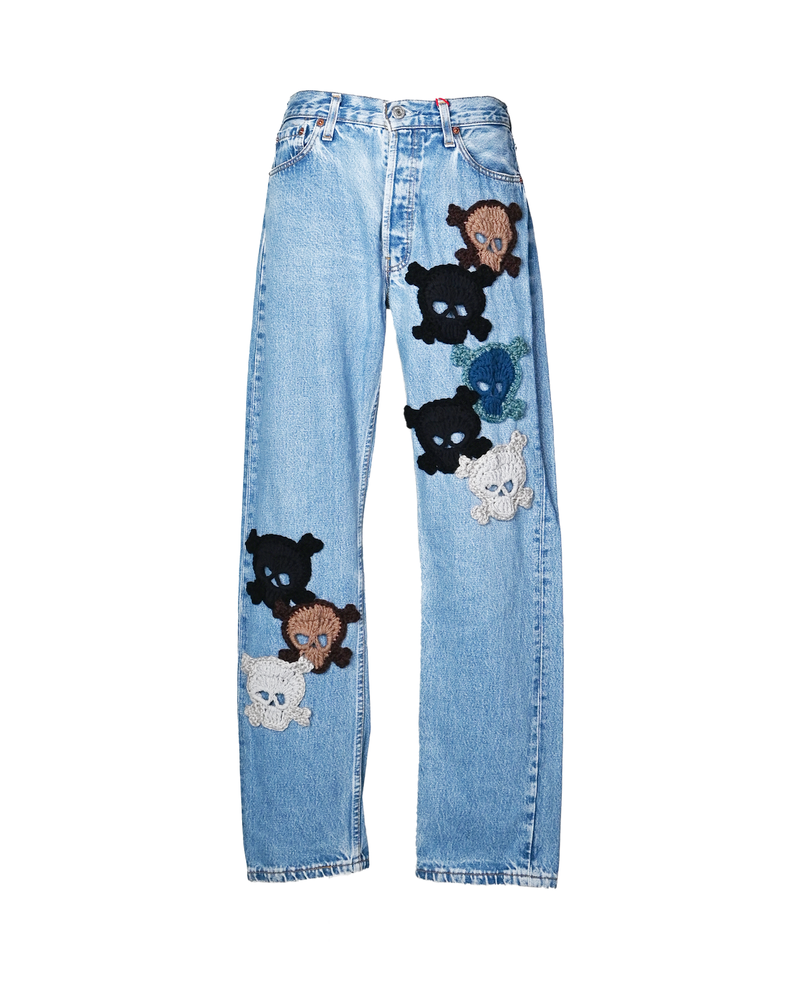 Y.A.R.N. SKULL DENIM-1 (W30)/ MULTI