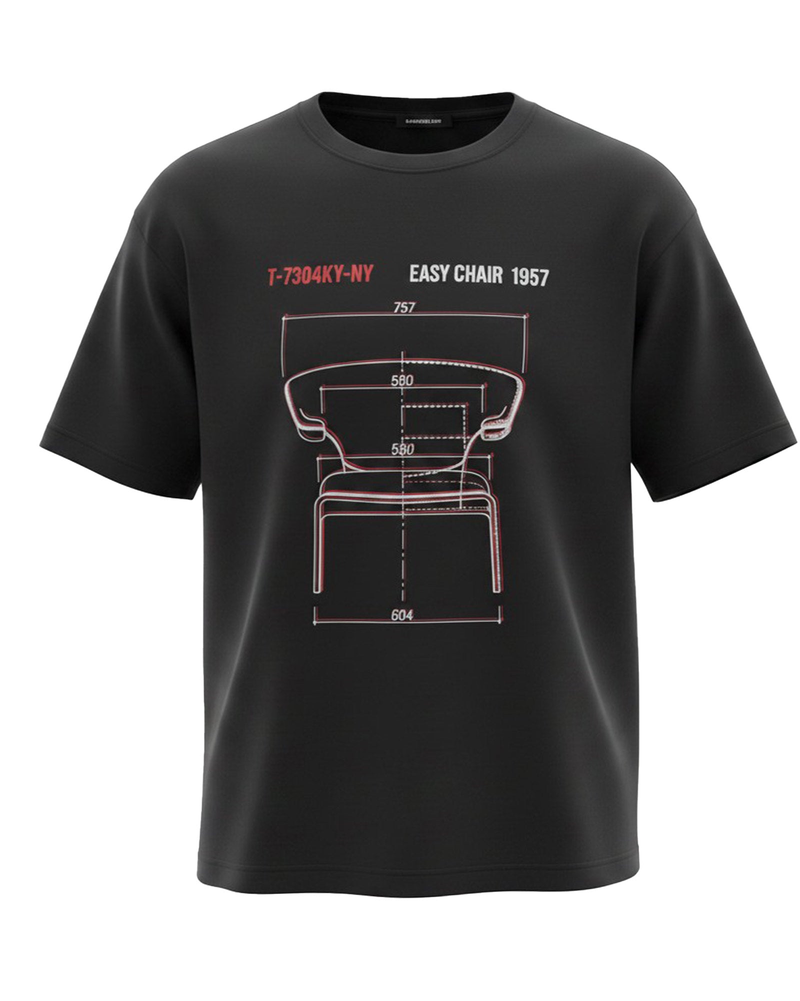 ALMOST BLACK・オールモスト ブラック -  TENDO PRINT T-SHIRTS / BLACK