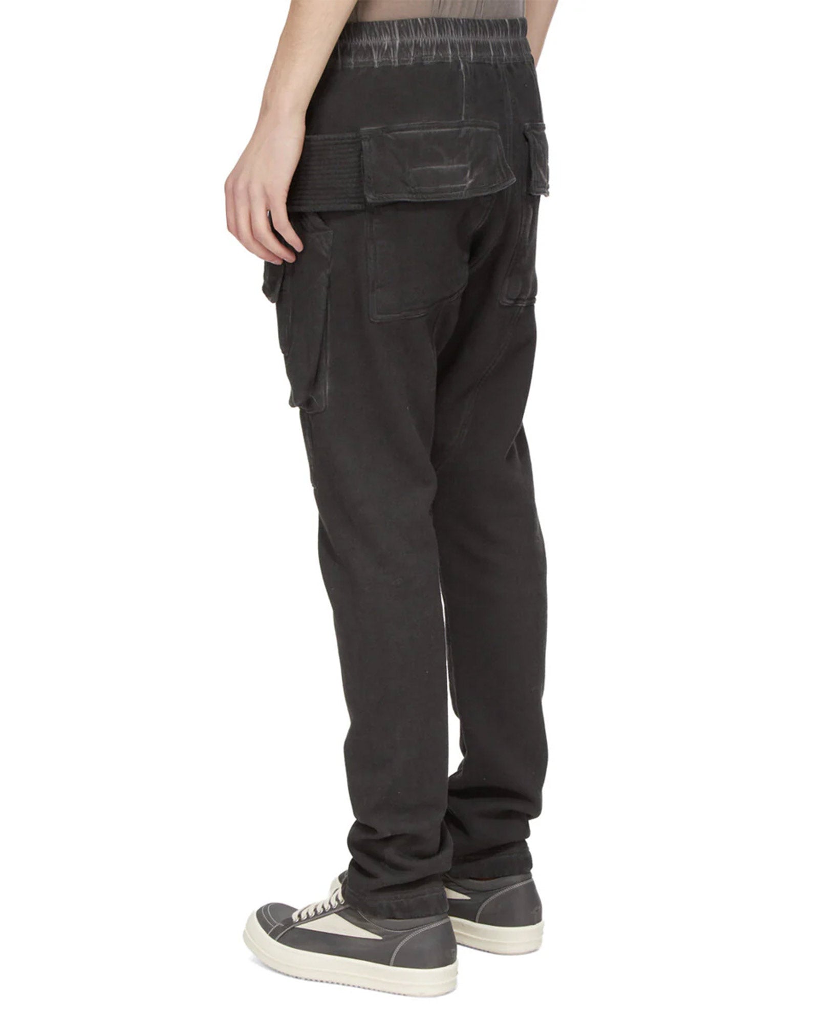 RICK OWENS DRKSHDW・リックオウエンス ダークシャドウ - カーゴパンツ CREATCH CARGO DRAWSTRING / FADED BLACK