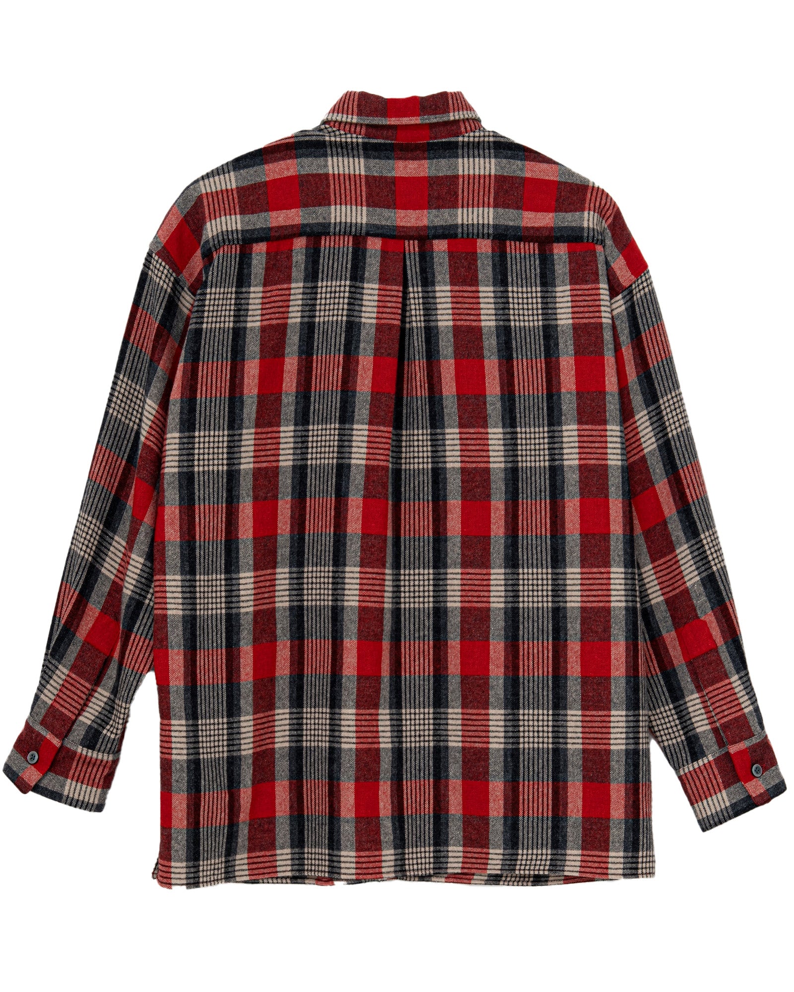 LASTMAN・ラストマン - シャツ CLASSIC WOOL SHIRT / RED