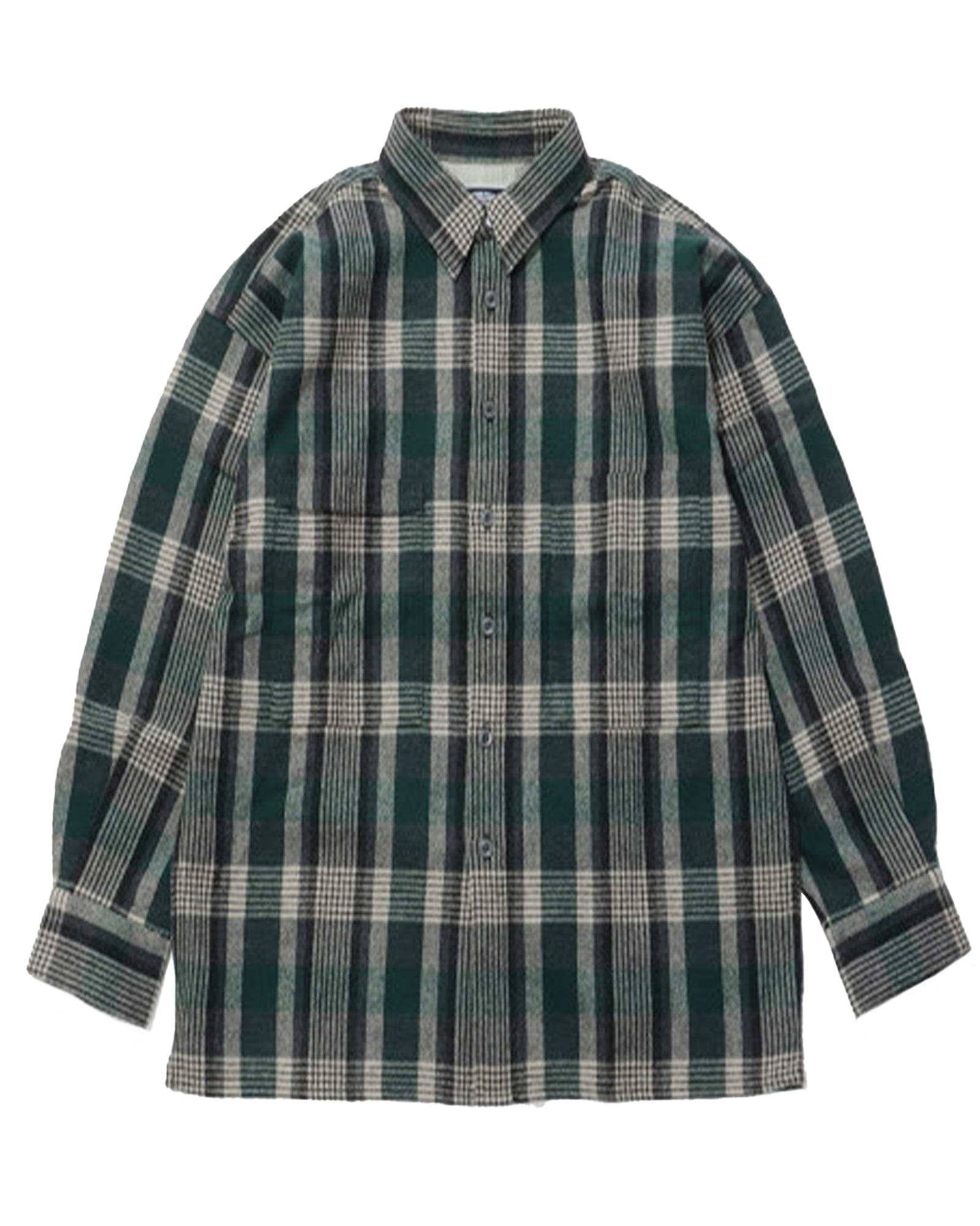 LASTMAN・ラストマン - シャツ CLASSIC WOOL SHIRT / GREEN