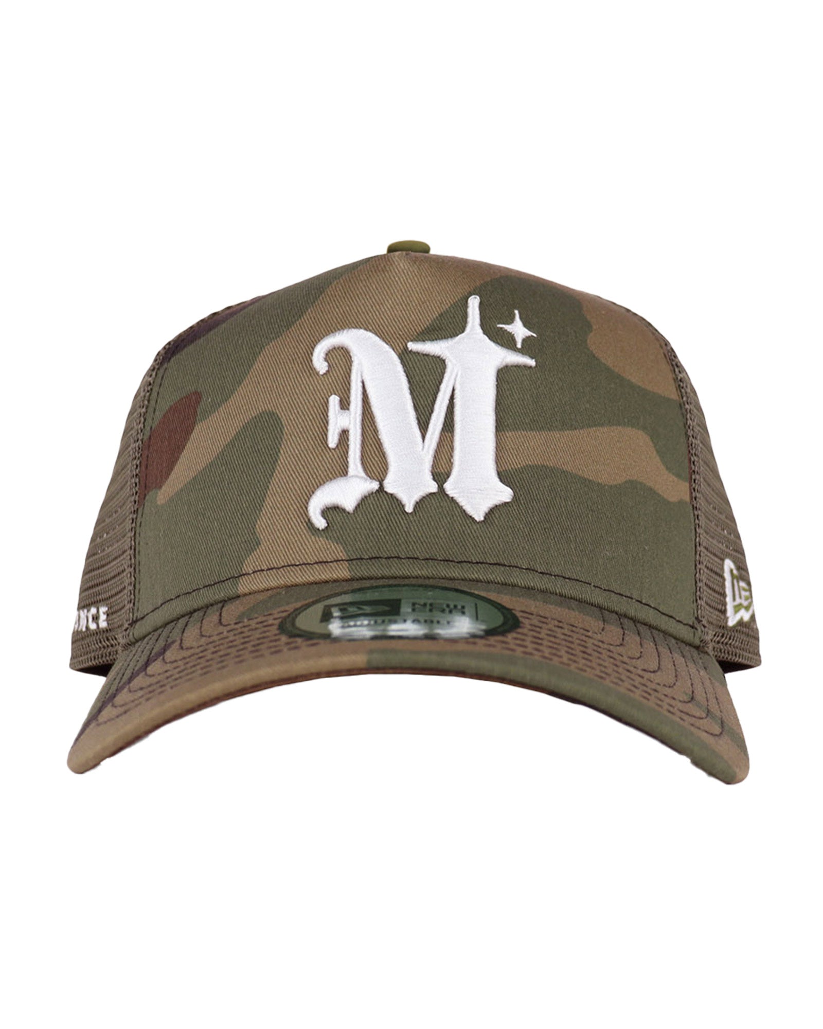 MLVINCE・メルヴィンス - キャップ NEW ERA 9FORTY AUTHENTIC LOGO TRUCKER CAP / CAMO / WHITE