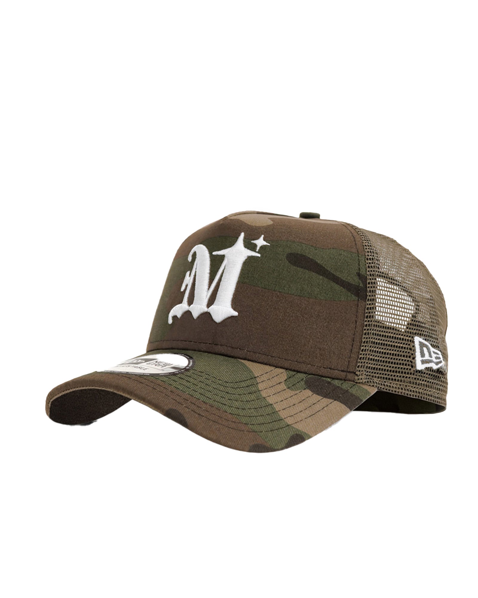 MLVINCE・メルヴィンス - キャップ NEW ERA 9FORTY AUTHENTIC LOGO TRUCKER CAP / CAMO / WHITE