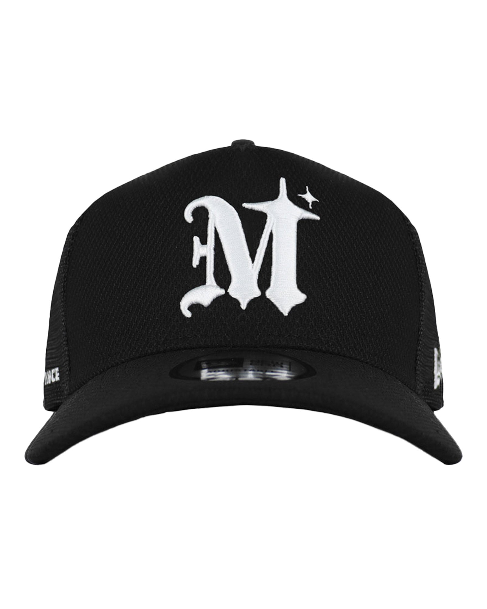 MLVINCE・メルヴィンス - キャップ NEW ERA 9FORTY AUTHENTIC LOGO TRUCKER CAP / BLACK / WHITE