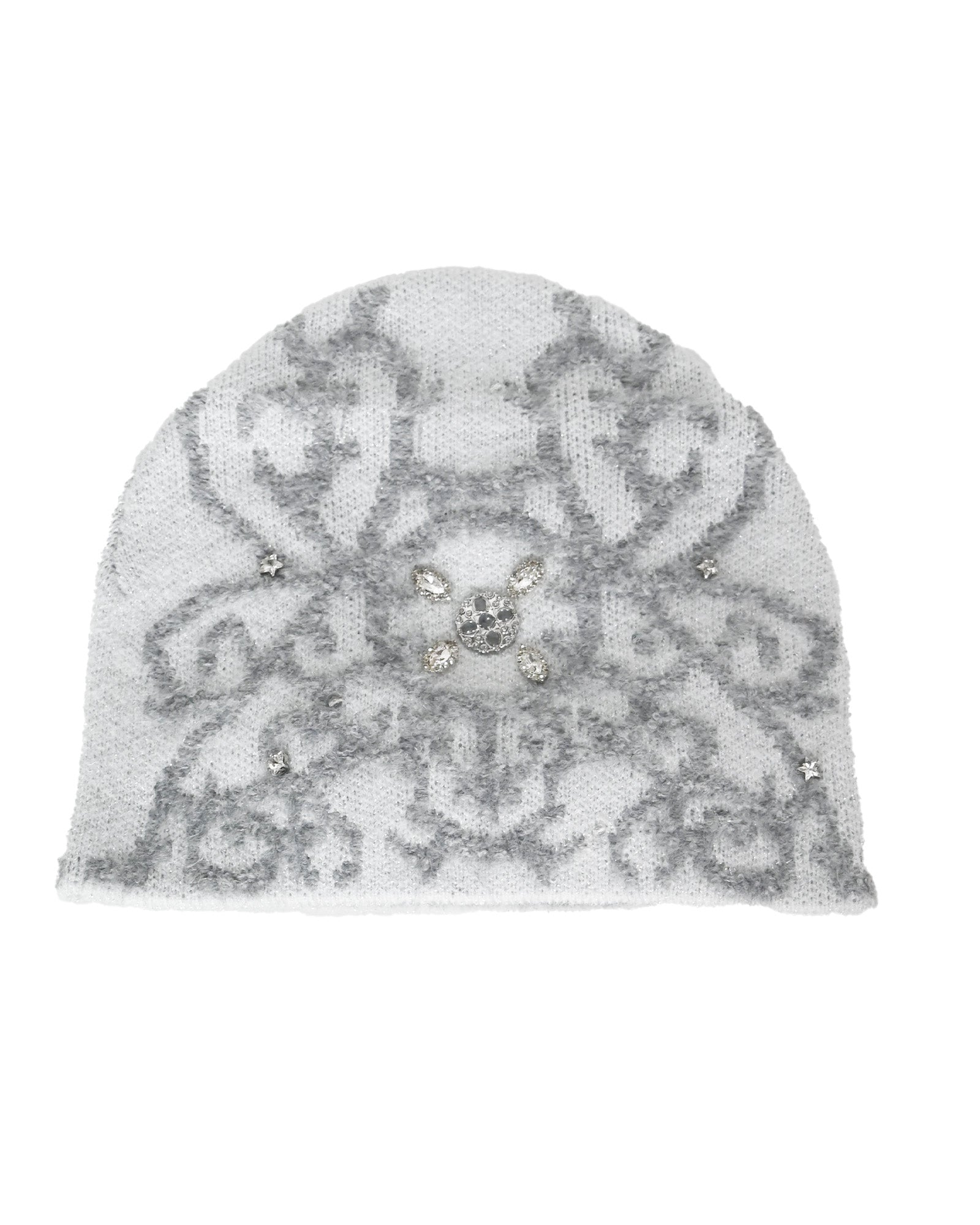 BIRTH OF ROYAL CHILD・バース・オブ・ロイヤル・チャイルド - ニットキャップ・ビーニー DIAMOND VINE BEANIE / WHITE