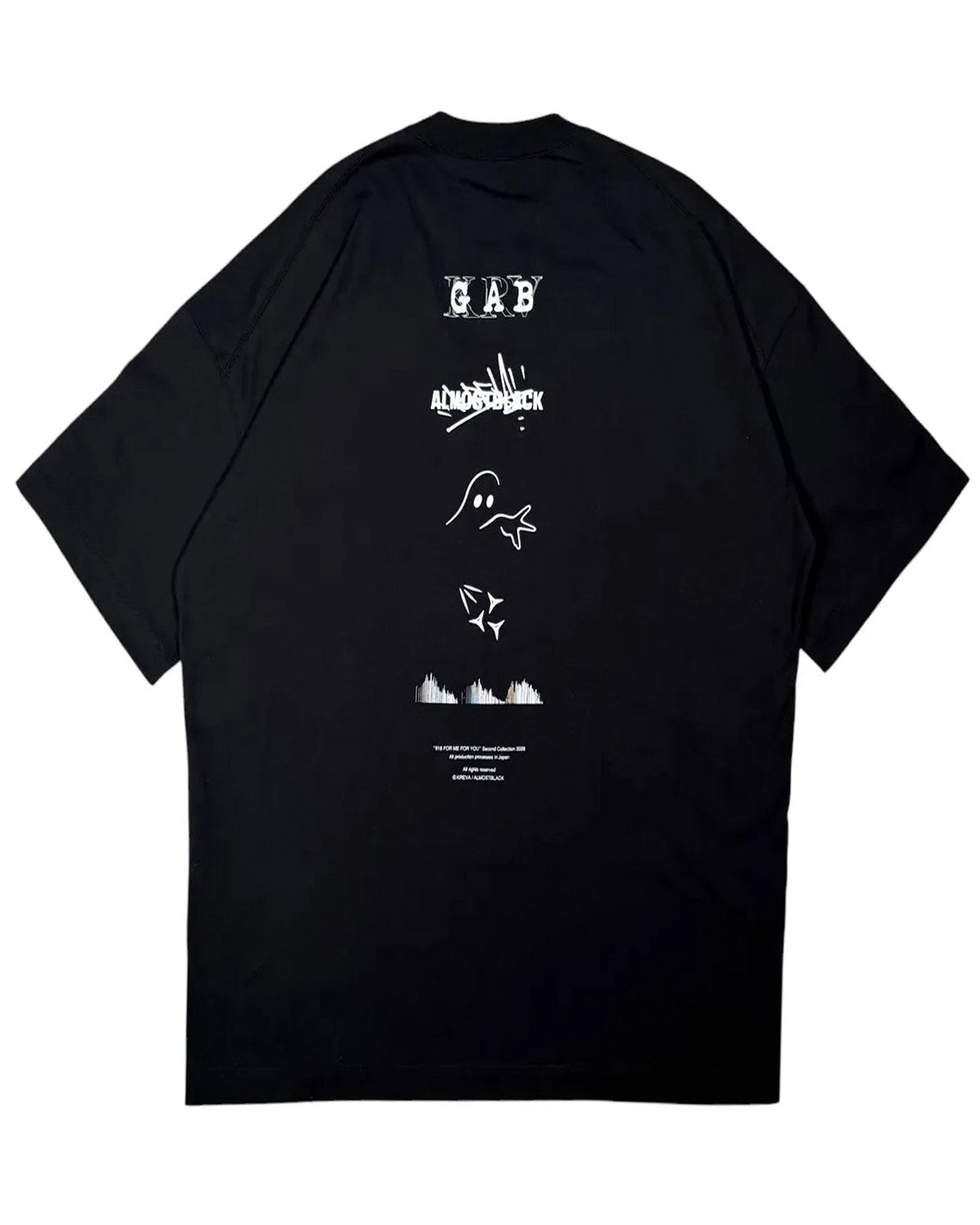ALMOST BLACK・オールモスト ブラック - トップス KREVA×GHOST ALMBLK SS TEE / BLACK