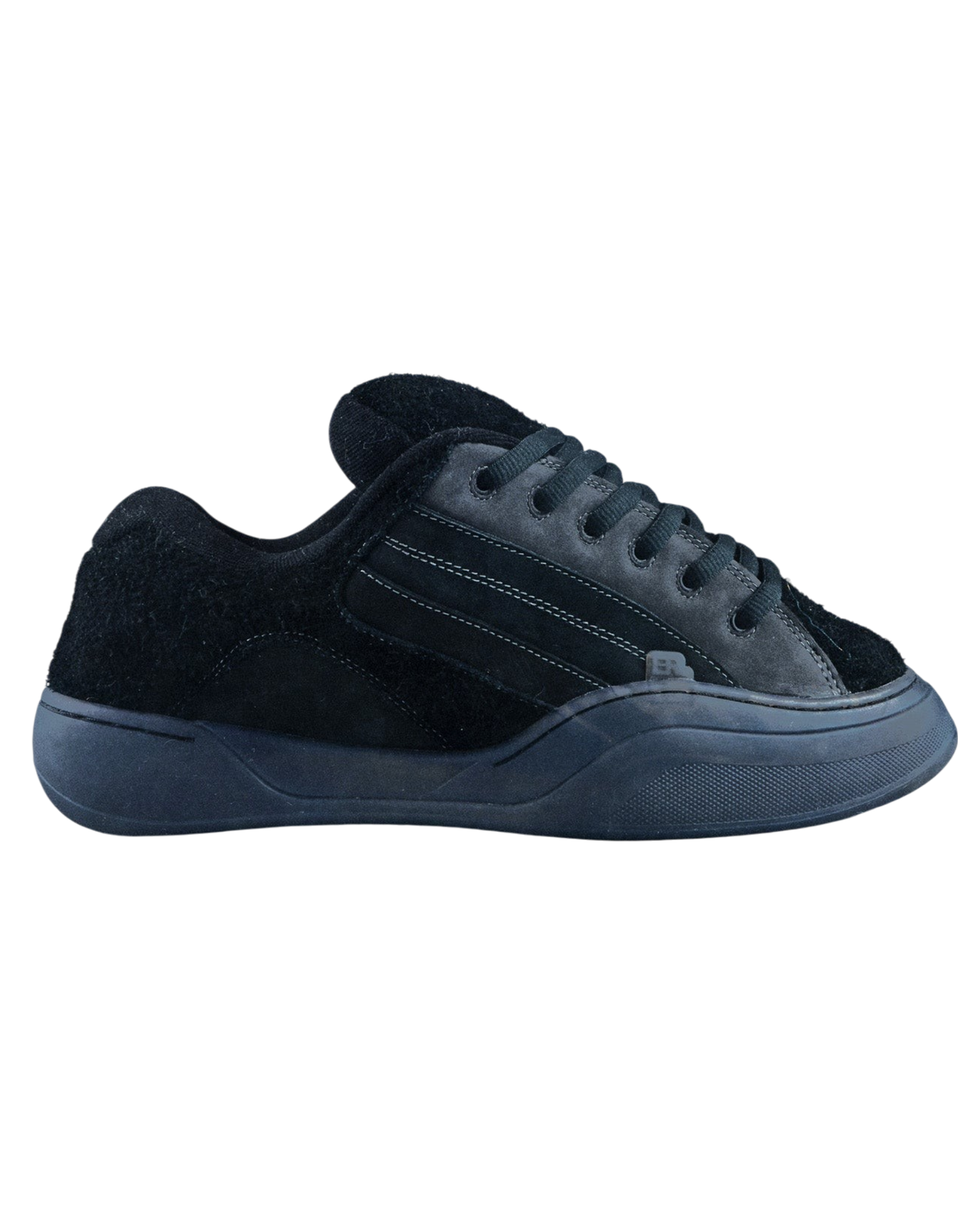 ERL・イーアールエル - ローカットスニーカー UNISEX ERL QUAD VAMP LEATHER / BLACK