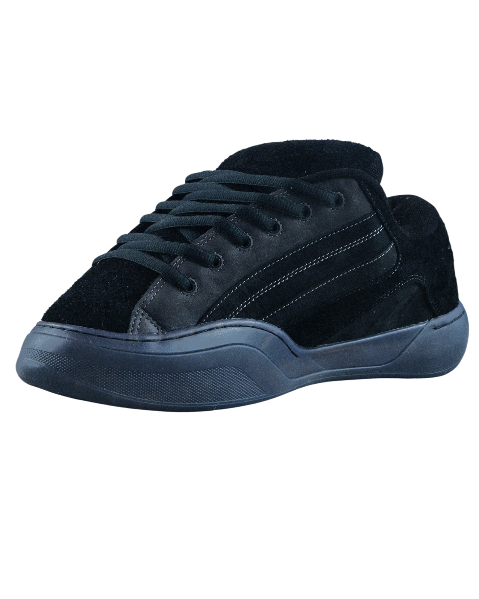 ERL・イーアールエル - ローカットスニーカー UNISEX ERL QUAD VAMP LEATHER / BLACK