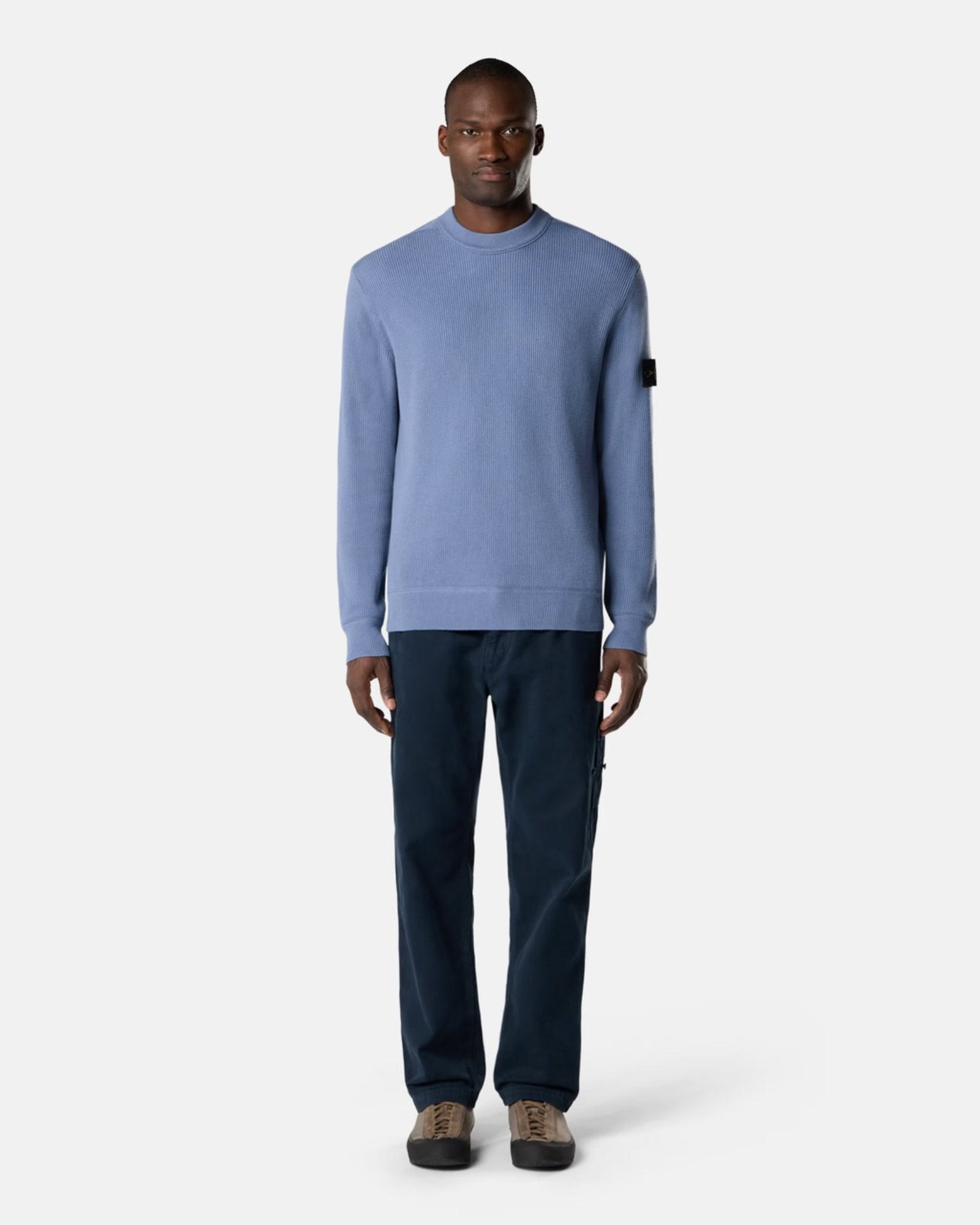 STONE ISLAND (ストーンアイランド) CREW NECK 26SS-10 / AVIO BLUE