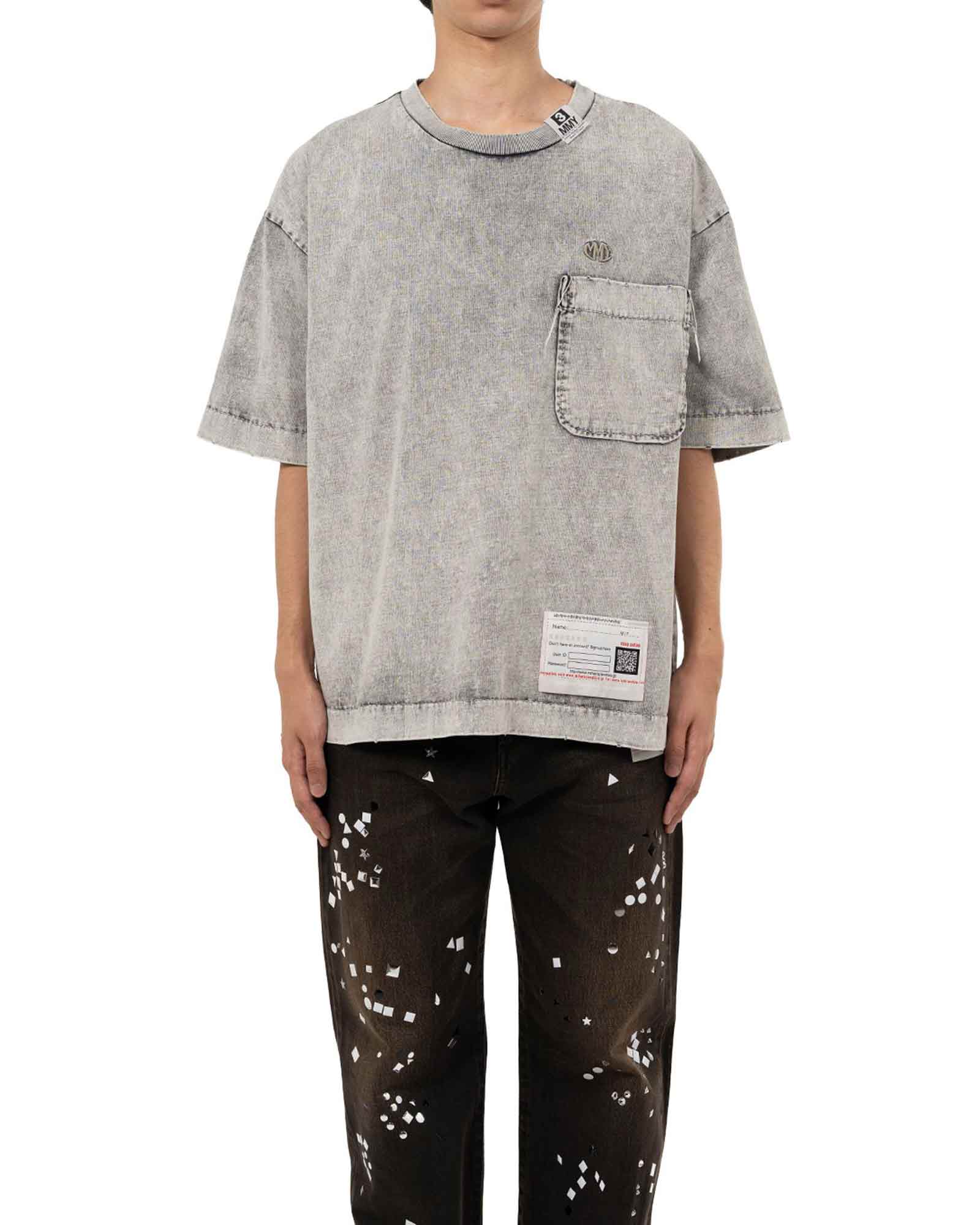 MIHARA YASUHIRO・Yasuhiro Mihara -  AMATEUR SEWN TEE / GRAY