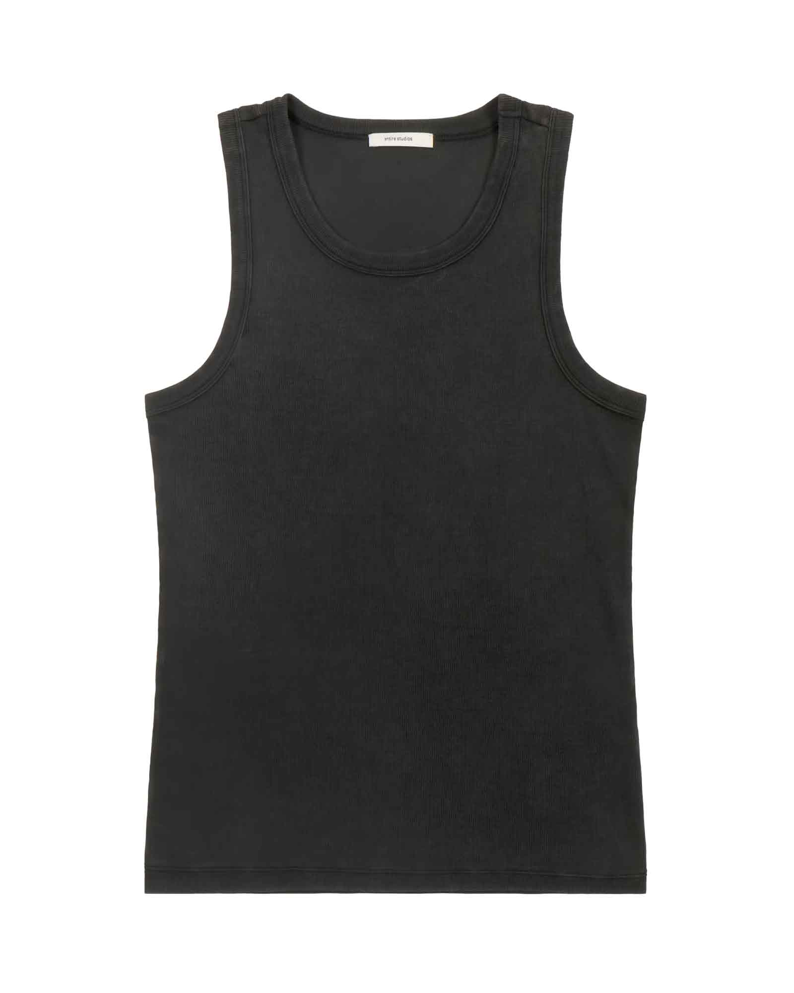 Entire studios・エンタイアスタジオ -  RIB TANK / WASHED BLACK