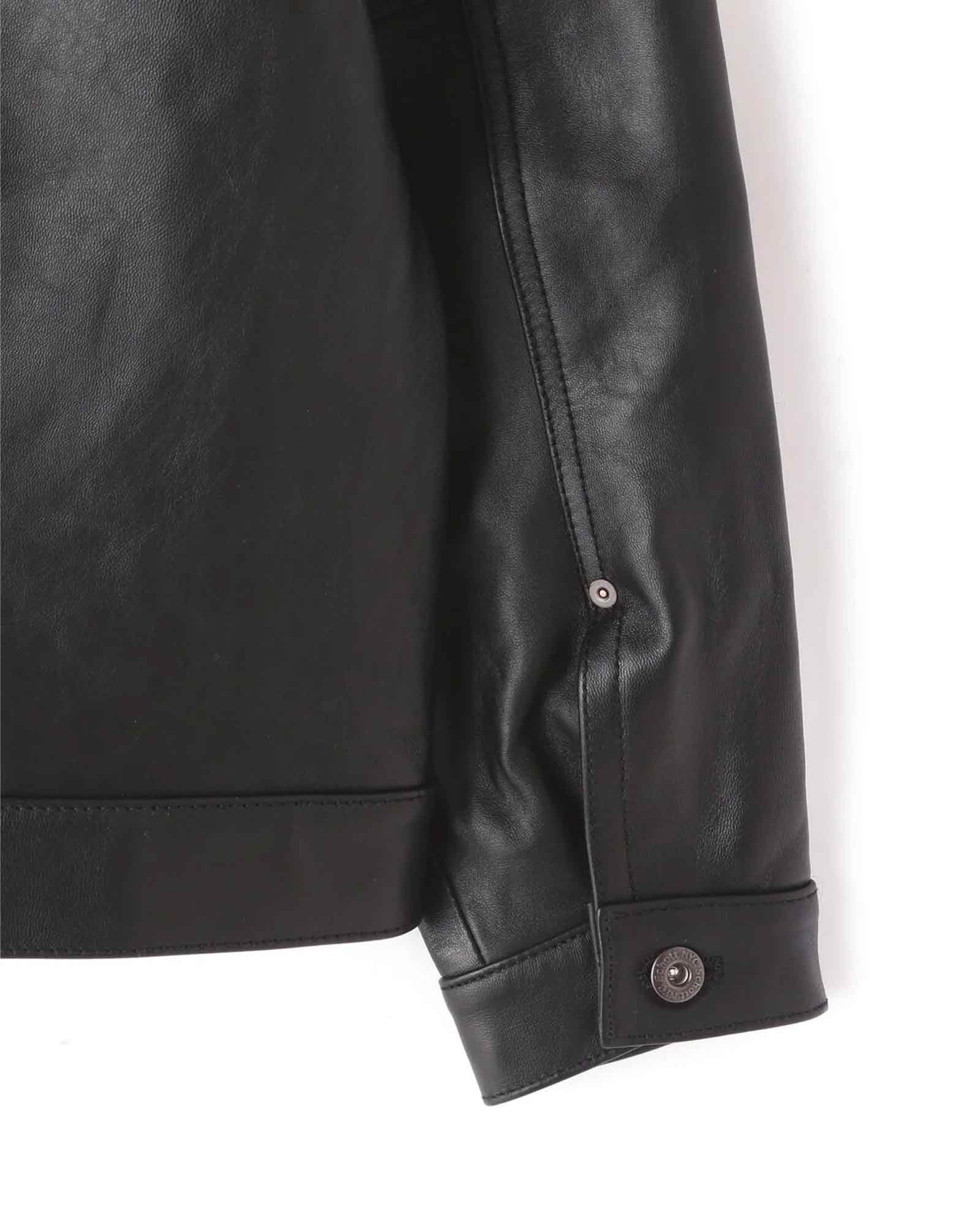 Schott・ショット -  SHEEP LEATHER 1st TRACKER JACKET / BLACK