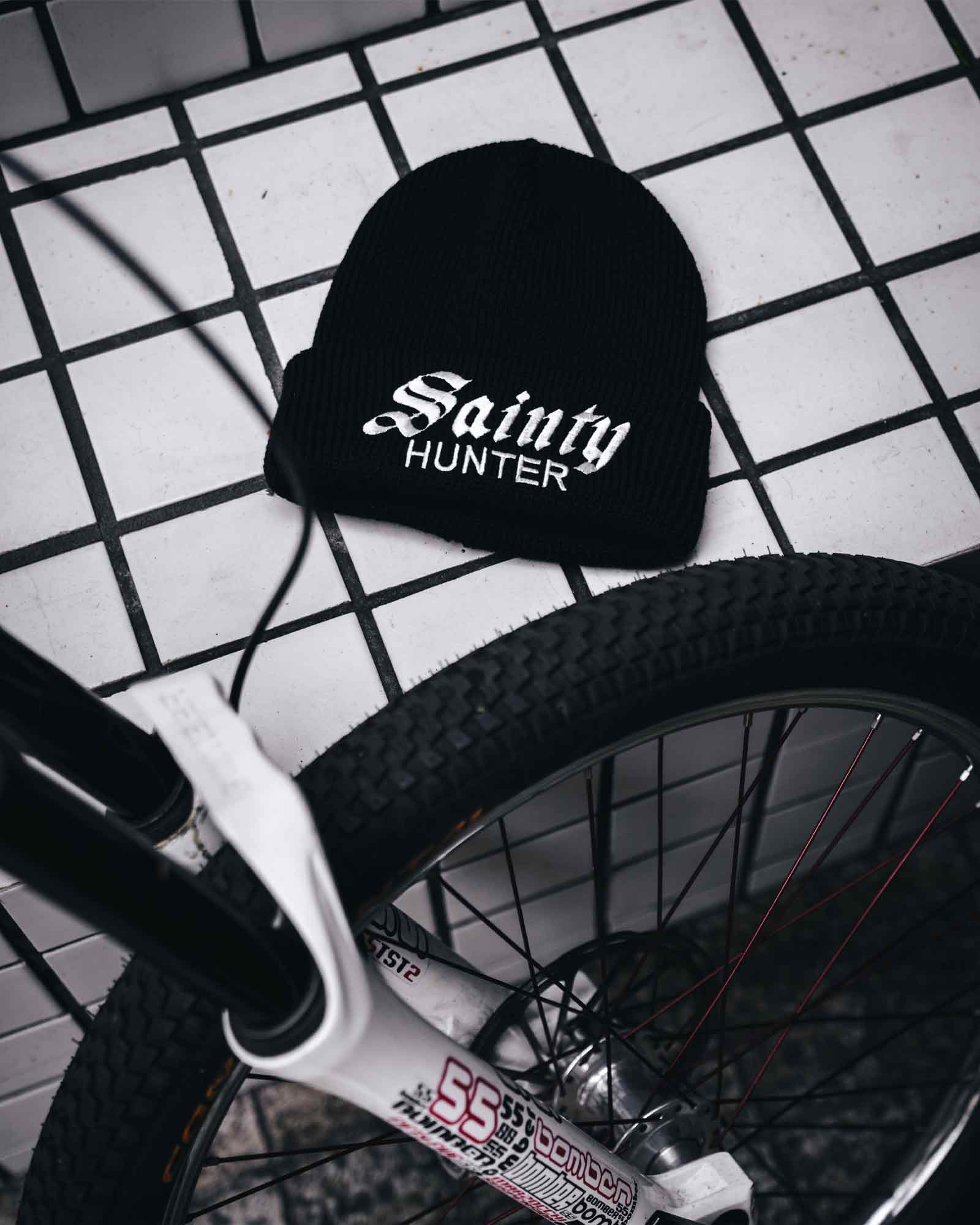 ©SAINT M××××××・セントマイケル - ニットキャップ・ビーニー BH_KNIT CAP/SAINTY HUNTER / BLACK