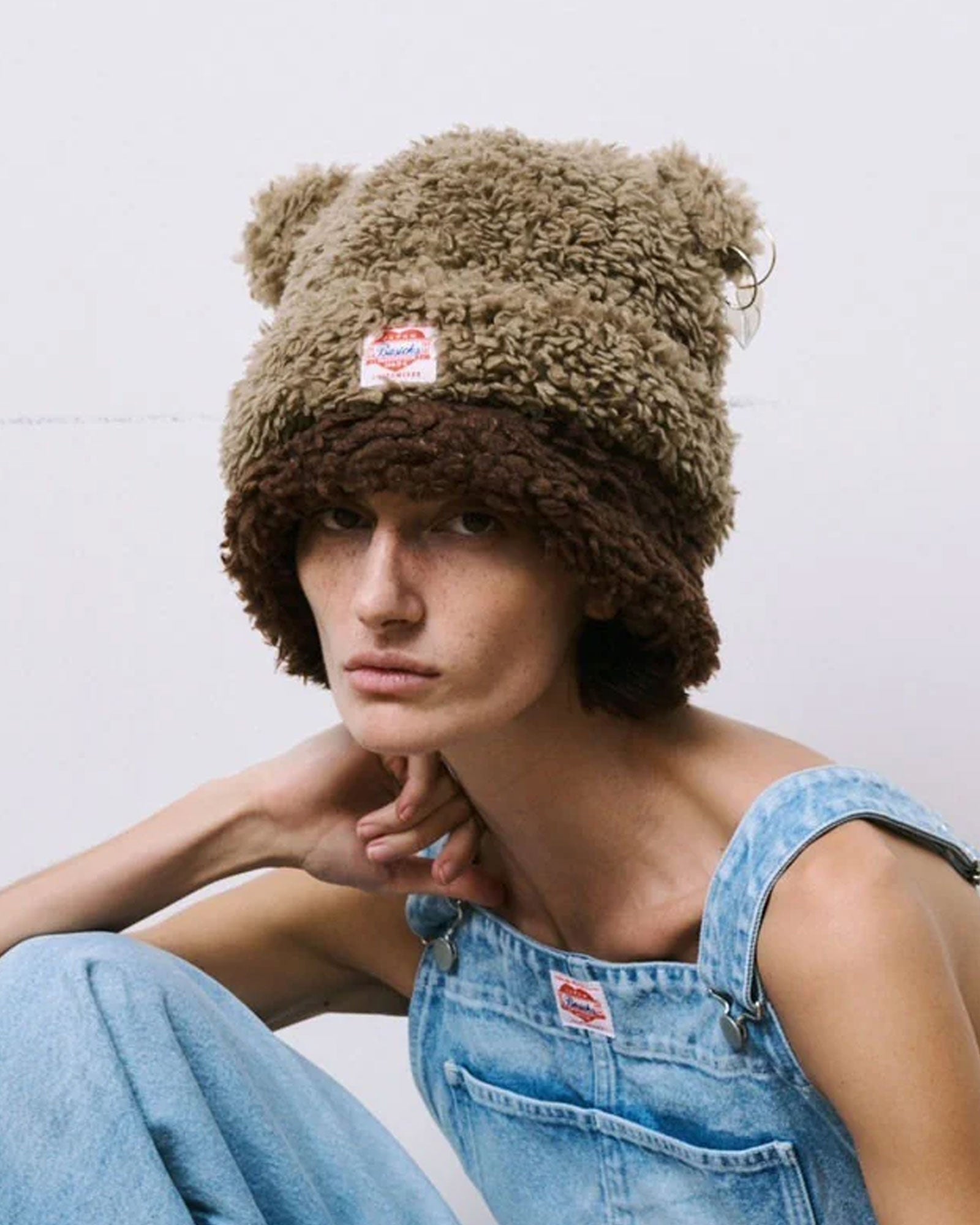 BASICKS・ベイシックス - ニットキャップ・ビーニー BEAR BEANIE / BROWN
