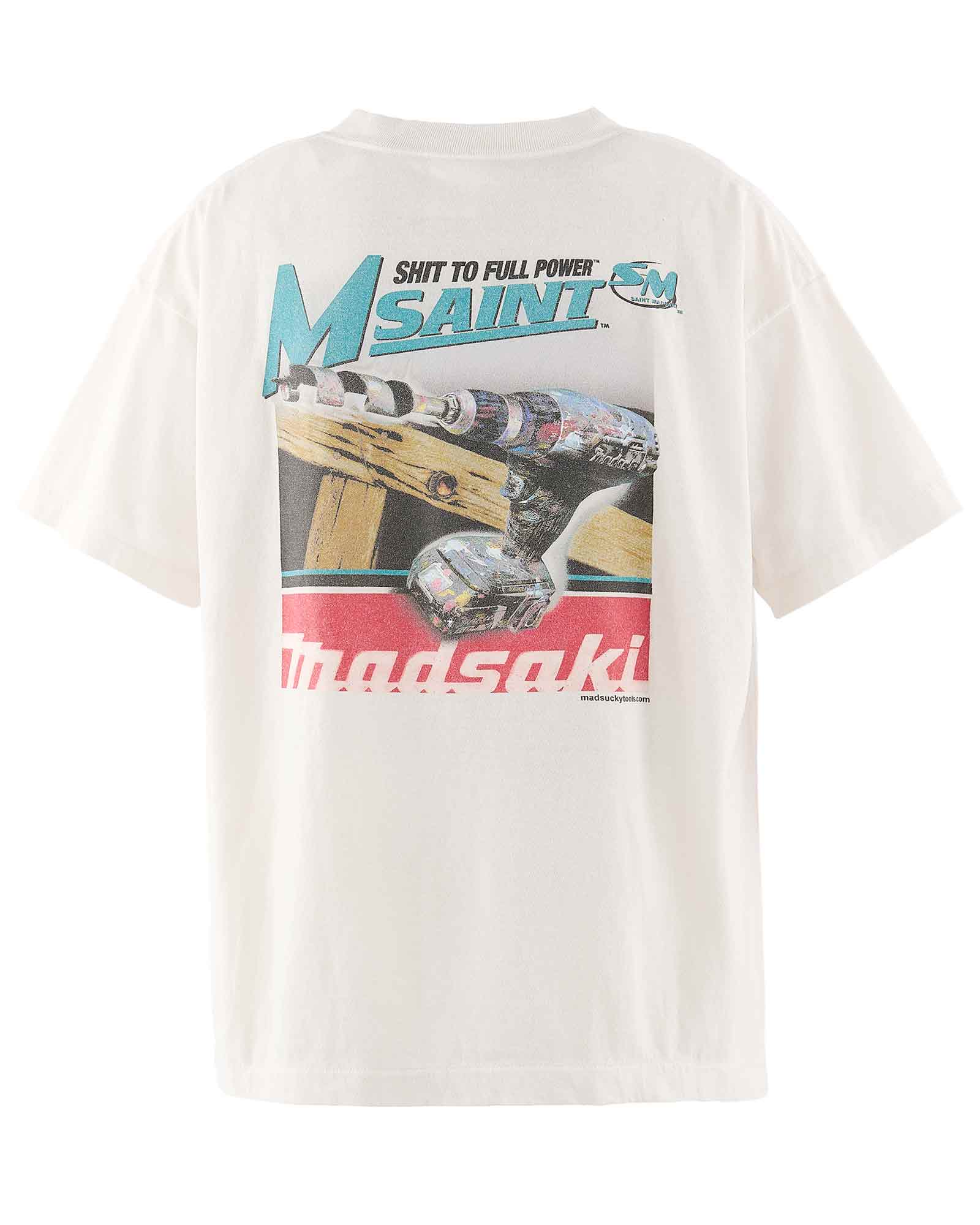 ©SAINT M××××××・セントマイケル - Tシャツ・カットソー MDS_SS T-SHIRT/SCREWDRIVER / WHITE