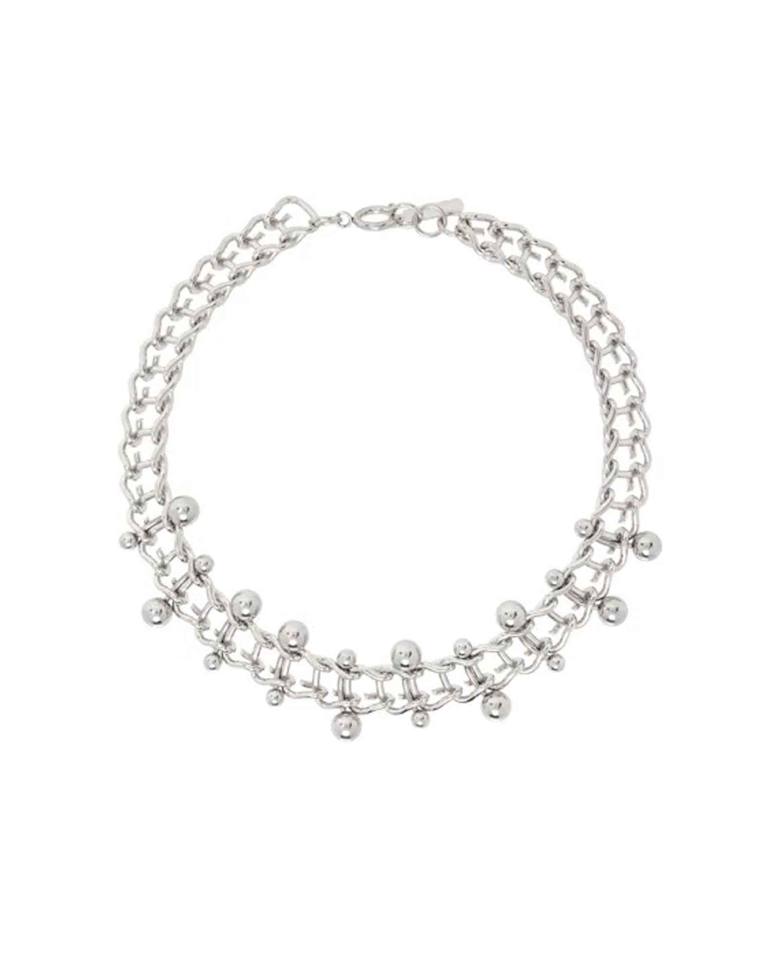 JUSTINE CLENQUET・ジュスティーヌ・クランケ - ネックレス MINDY SILVER CHOKER / PALLADIUM