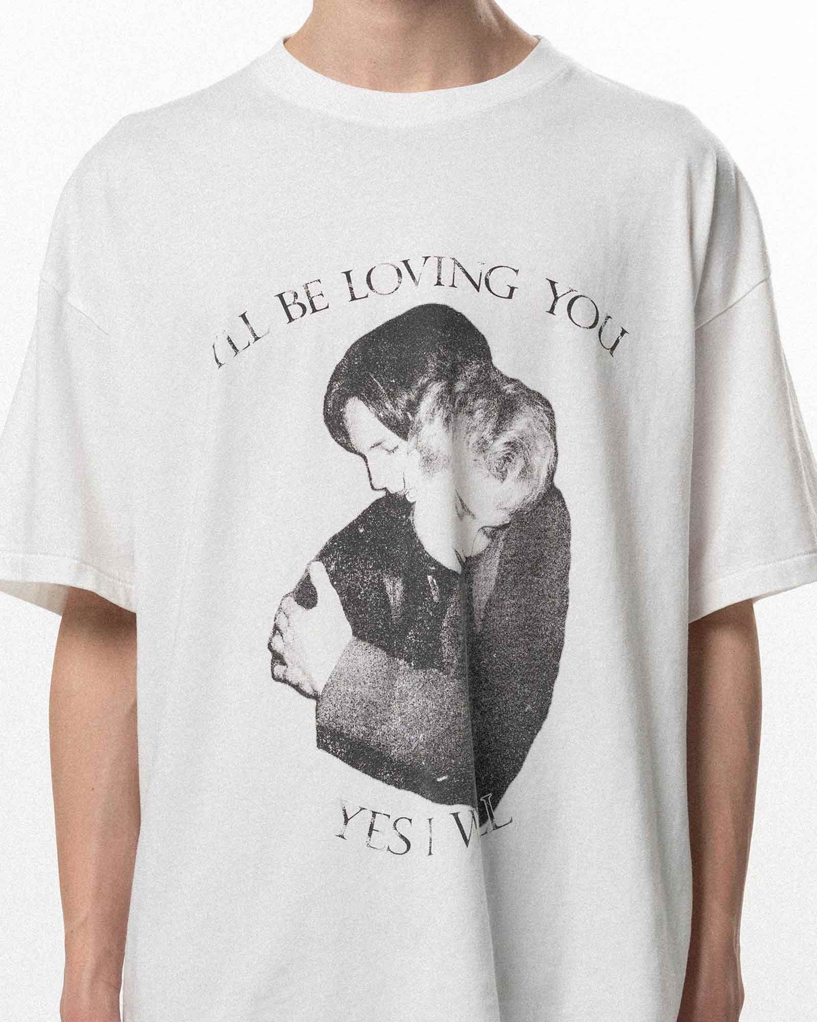 KAMIYA (カミヤ) SS26 “LOVING” TEE T/C / WHITE | Detail Application