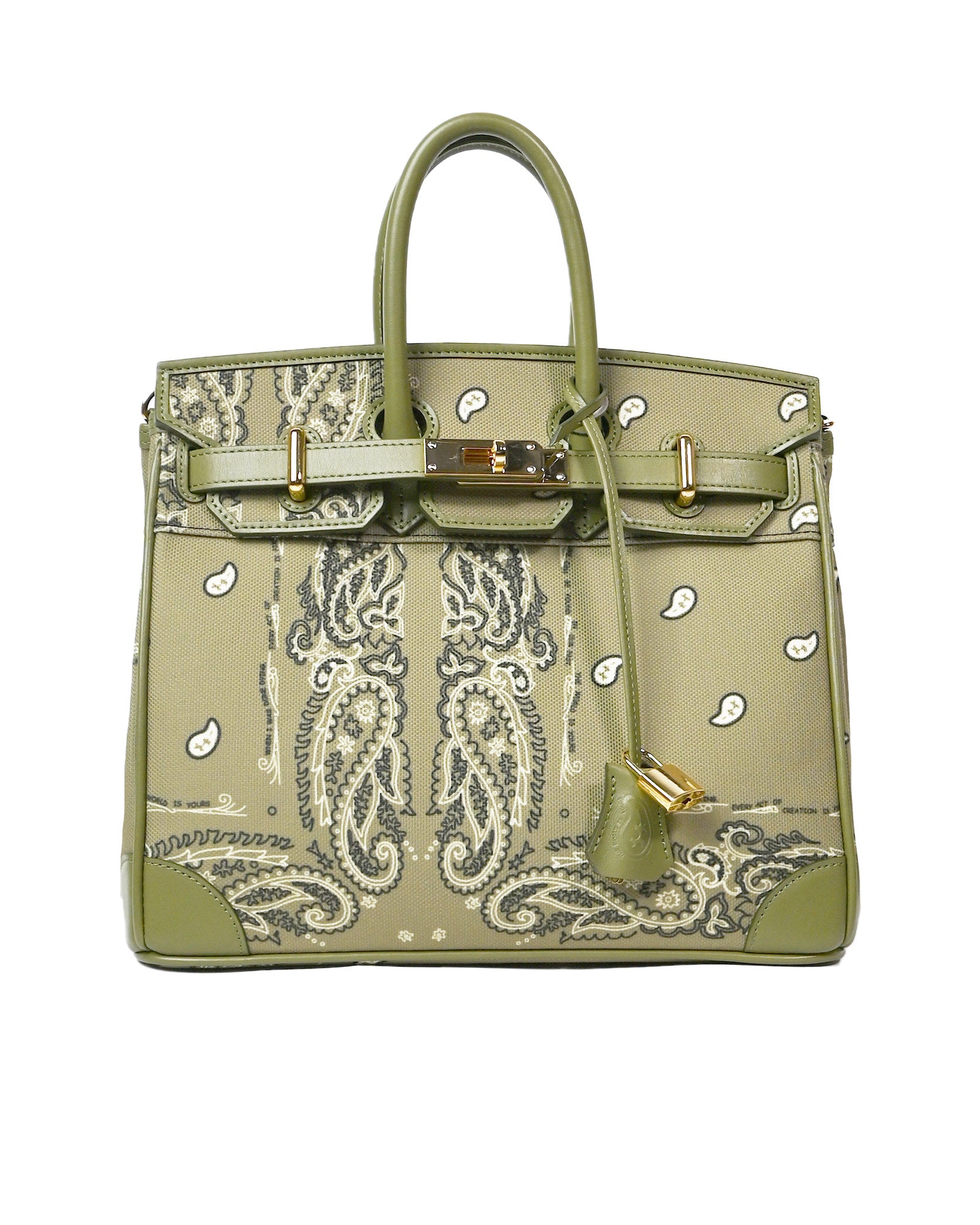 SIGNATURE BAG / KHAKI/GOLD