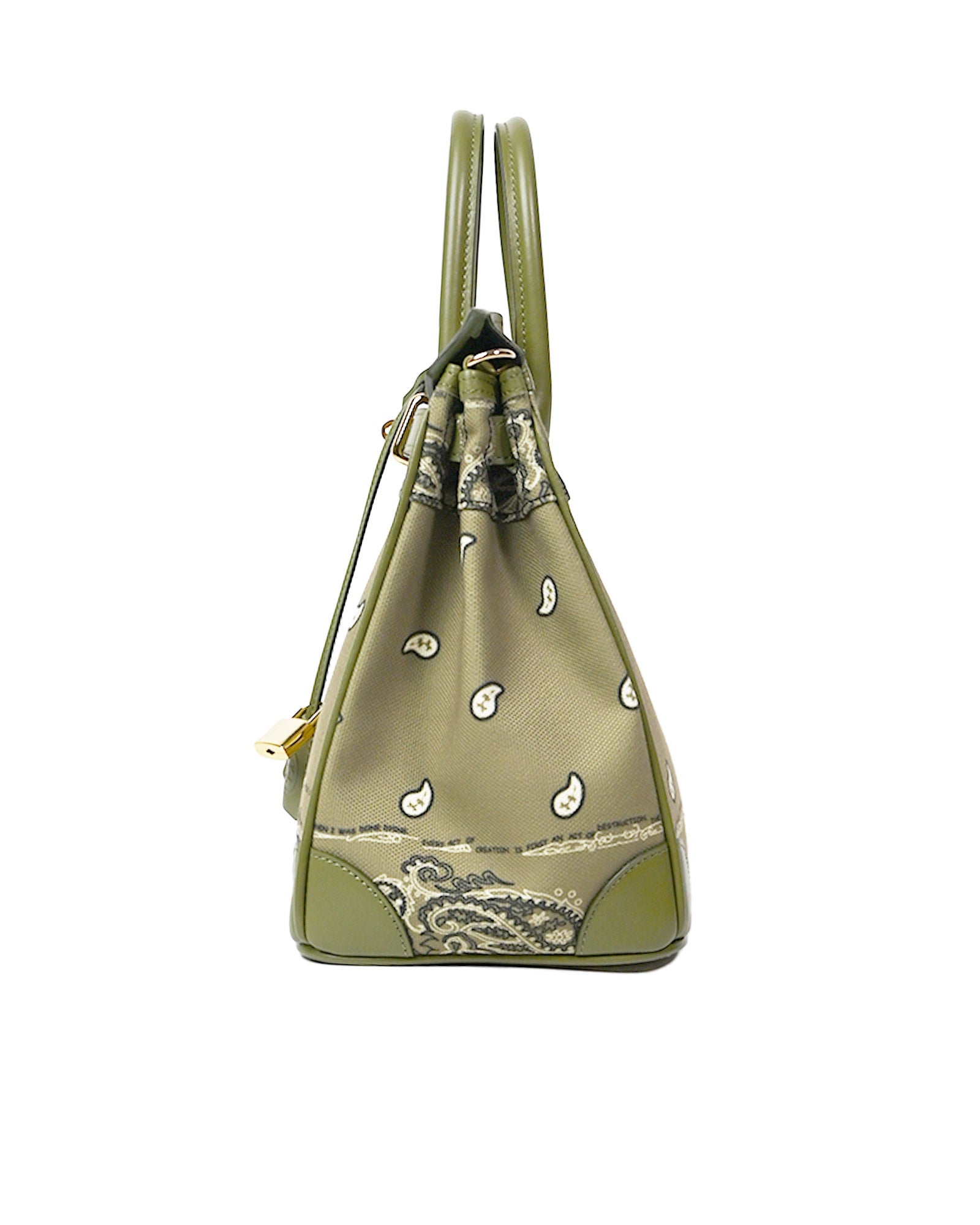 THE WORLD IS YOURS・ザ ワールド イズ ユアーズ - ハンドバッグ SIGNATURE BAG / KHAKI/GOLD