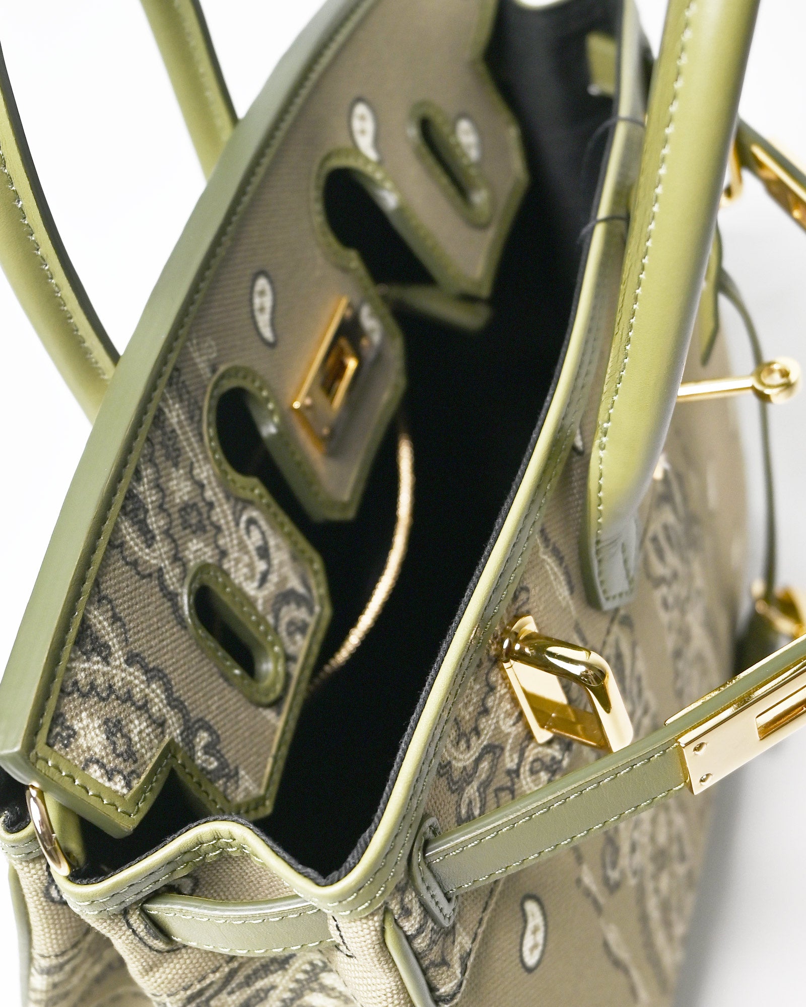 THE WORLD IS YOURS・ザ ワールド イズ ユアーズ - ハンドバッグ SIGNATURE BAG / KHAKI/GOLD