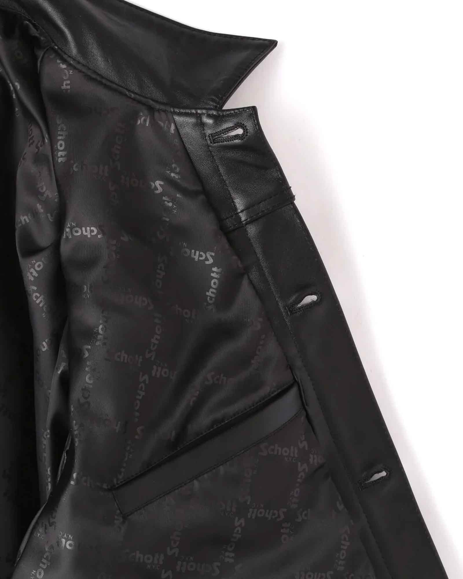 Schott・ショット -  SHEEP LEATHER 1st TRACKER JACKET / BLACK