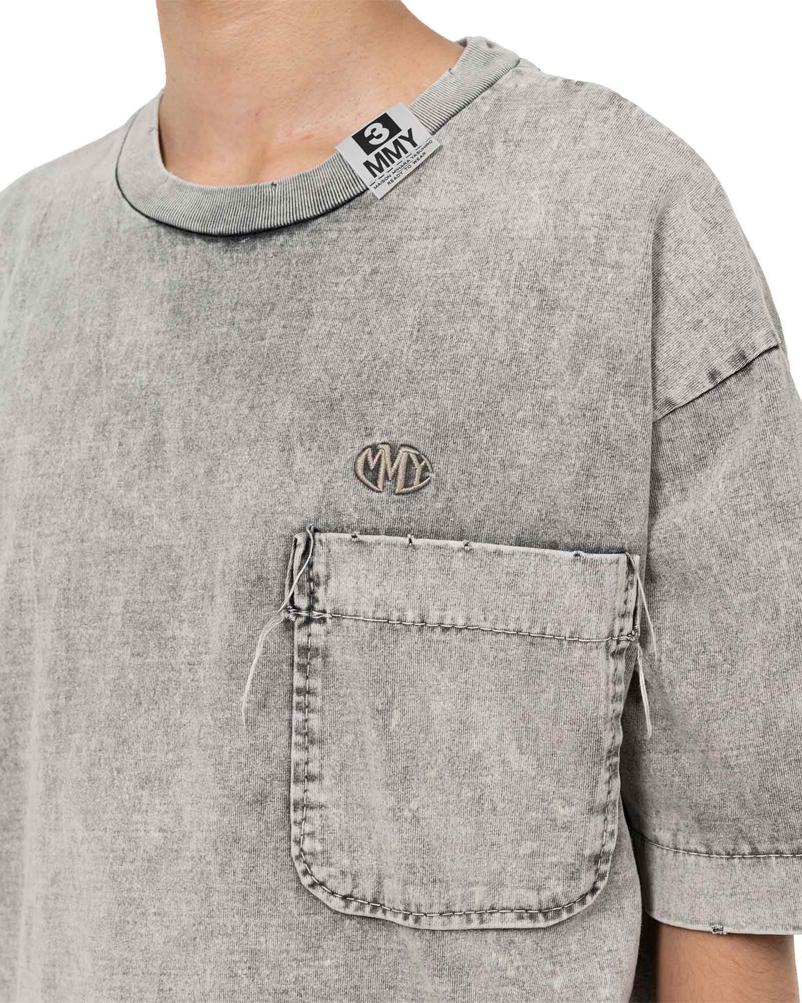MIHARA YASUHIRO・Yasuhiro Mihara -  AMATEUR SEWN TEE / GRAY