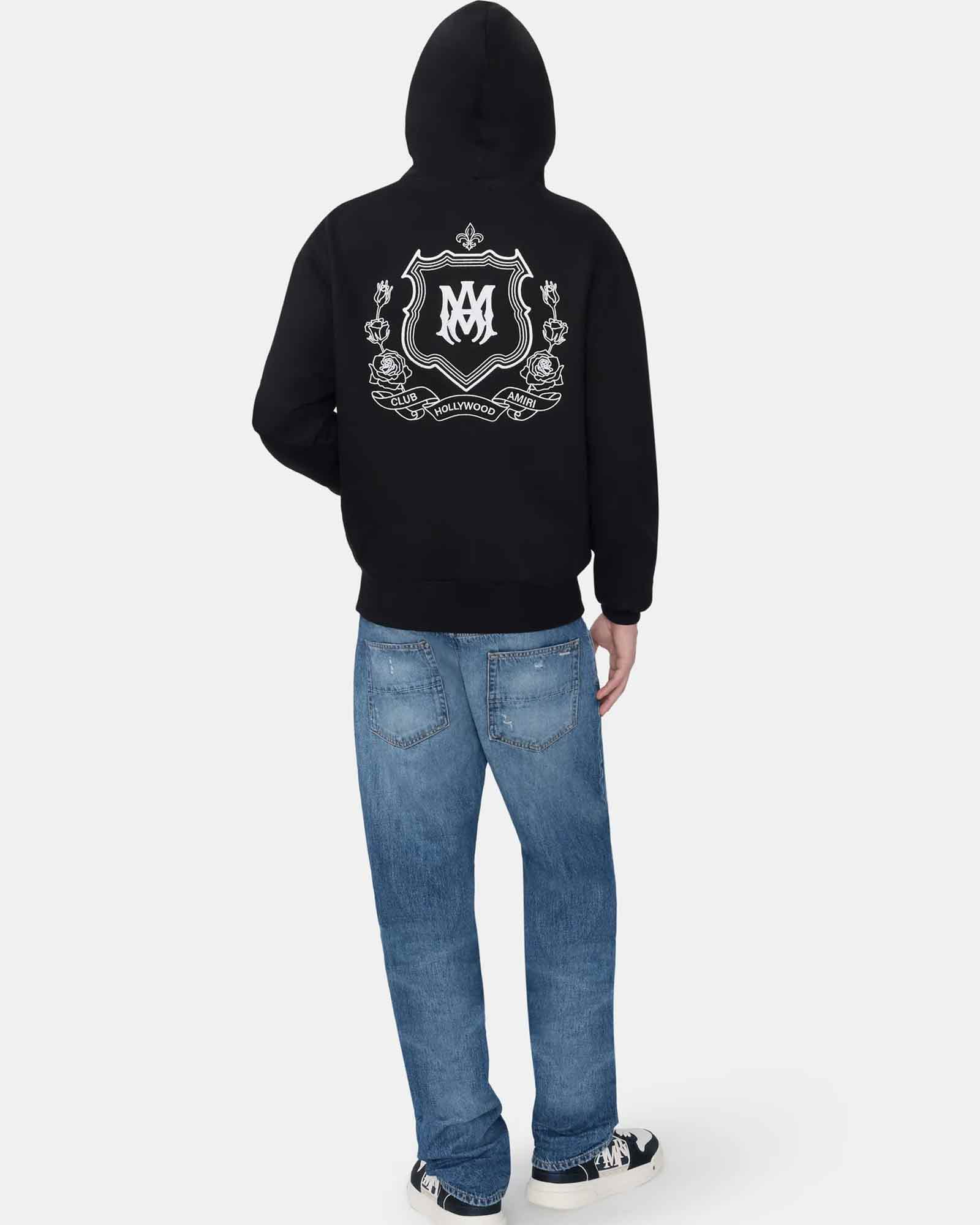 AMIRI・アミリ - パーカー・フーディ MA CREST ZIP HOODIE / BLACK