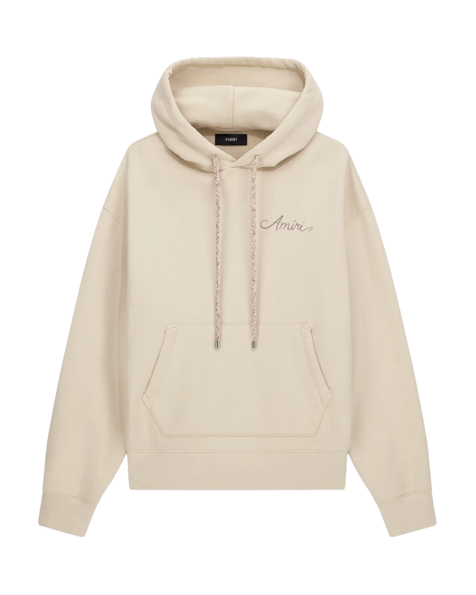 "MA CHECK PATCH HOODIE" / ALABASTER