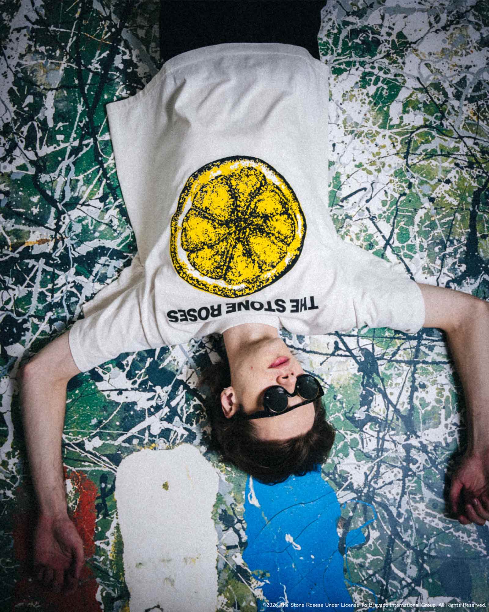 ©SAINT M××××××・セントマイケル - Tシャツ・カットソー TSR_SS T-SHIRT/LEMON / WHITE