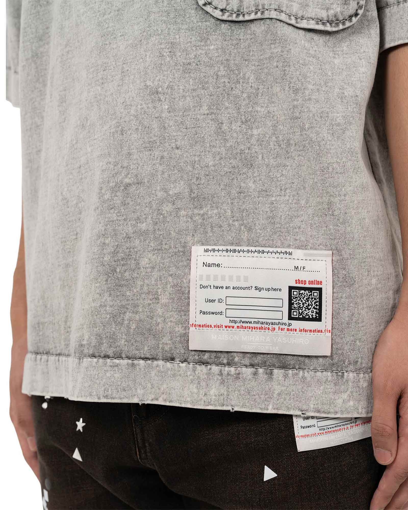 MIHARA YASUHIRO・Yasuhiro Mihara -  AMATEUR SEWN TEE / GRAY